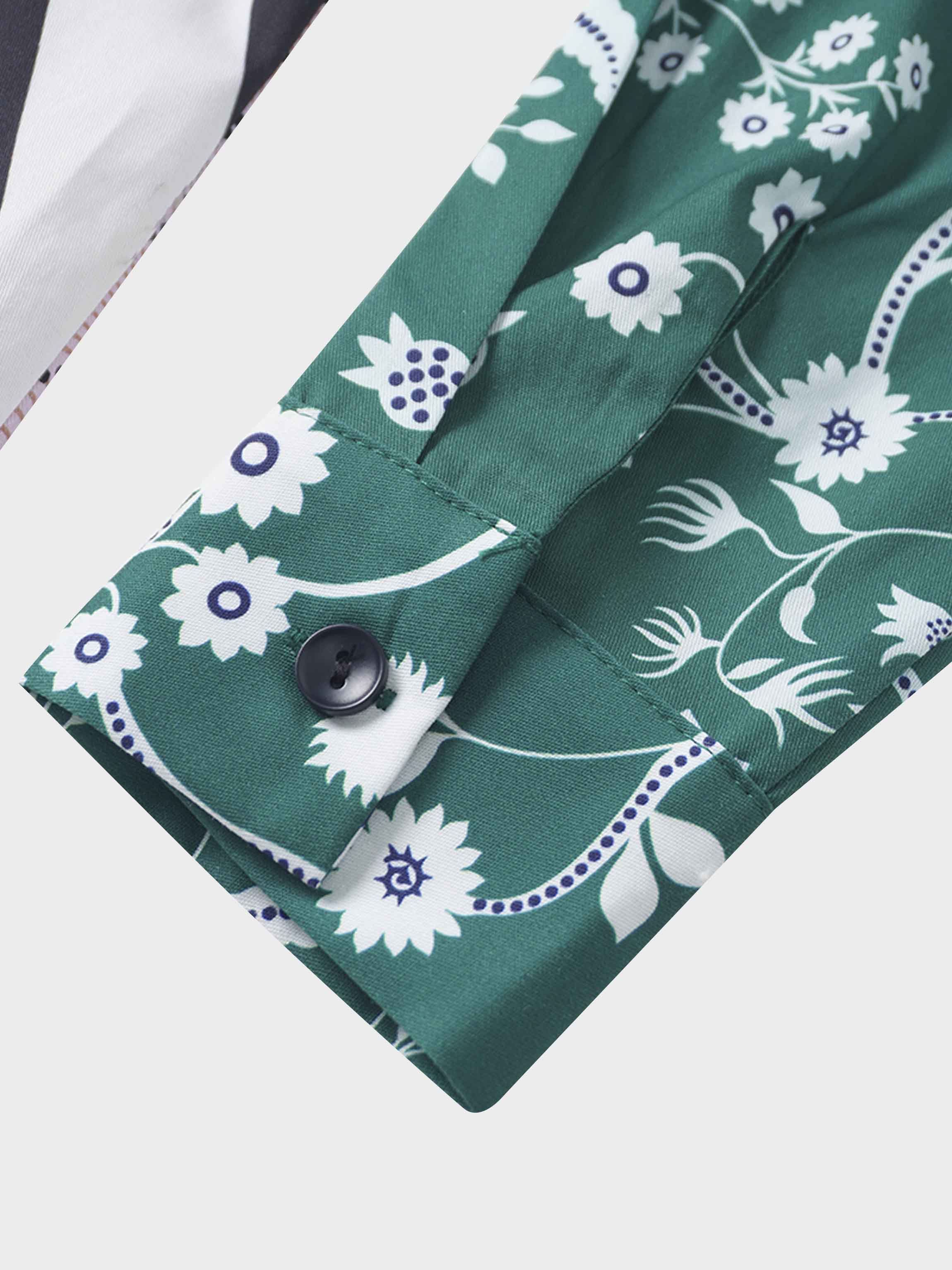 Mix Print Cotton Blouse-Mixed Print