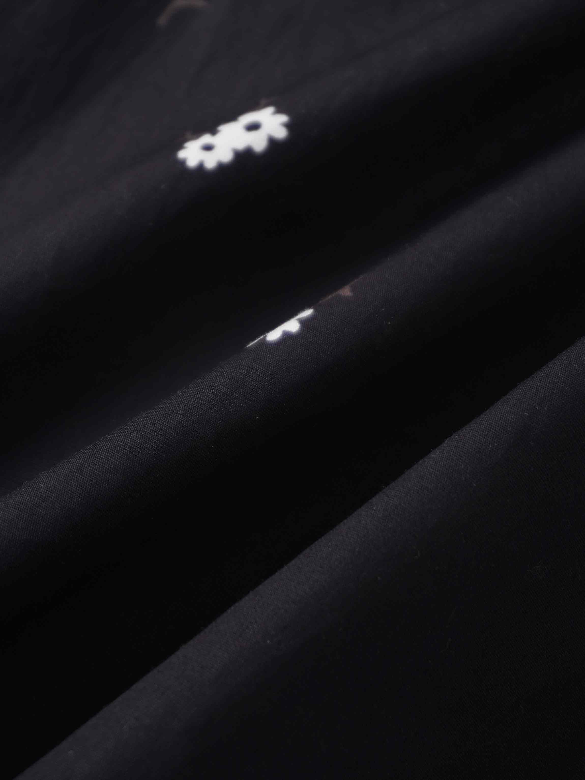 Ombre Flower Blouse-Black