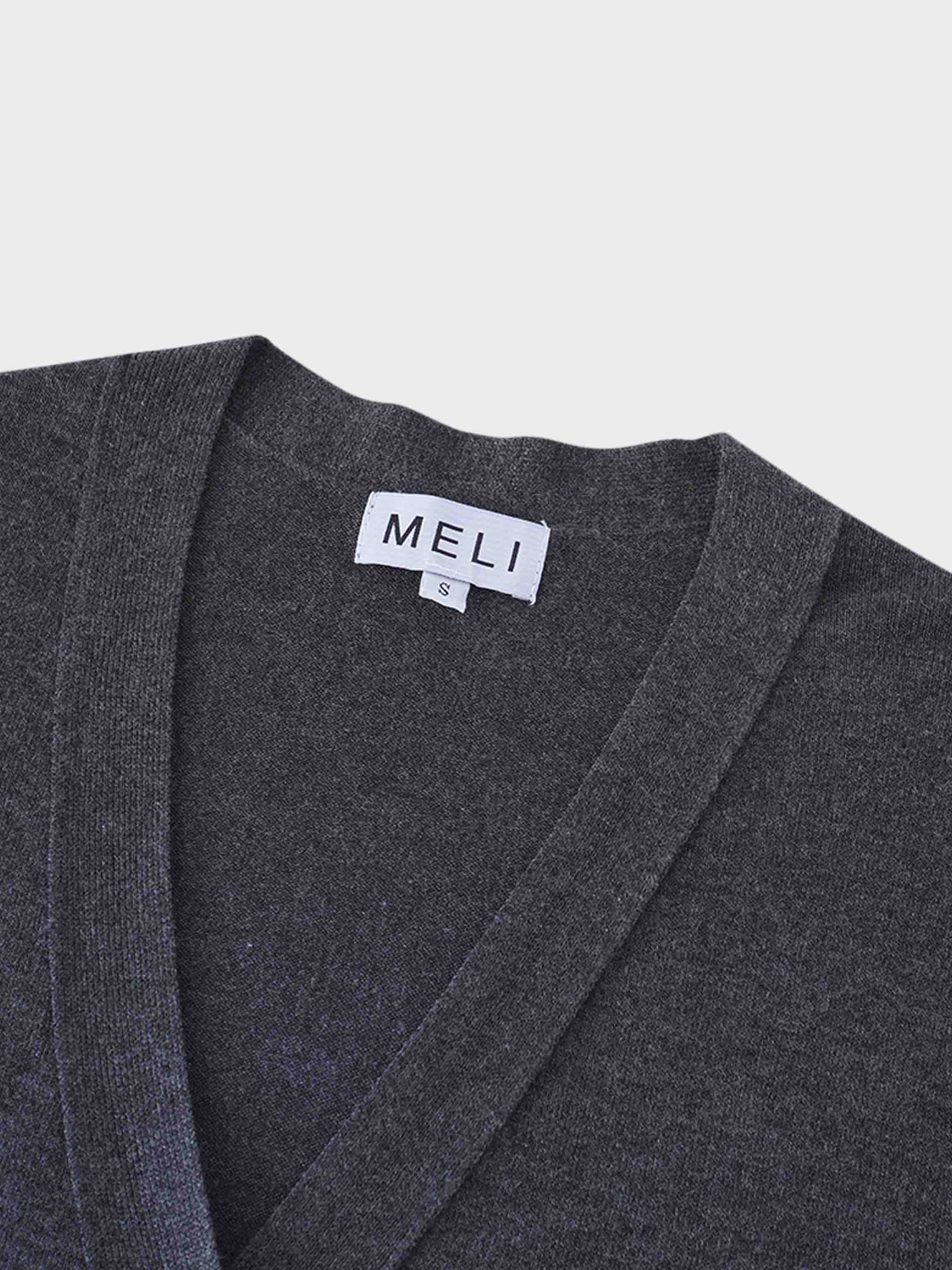 Duster Cardigan 50"-Charcoal Grey
