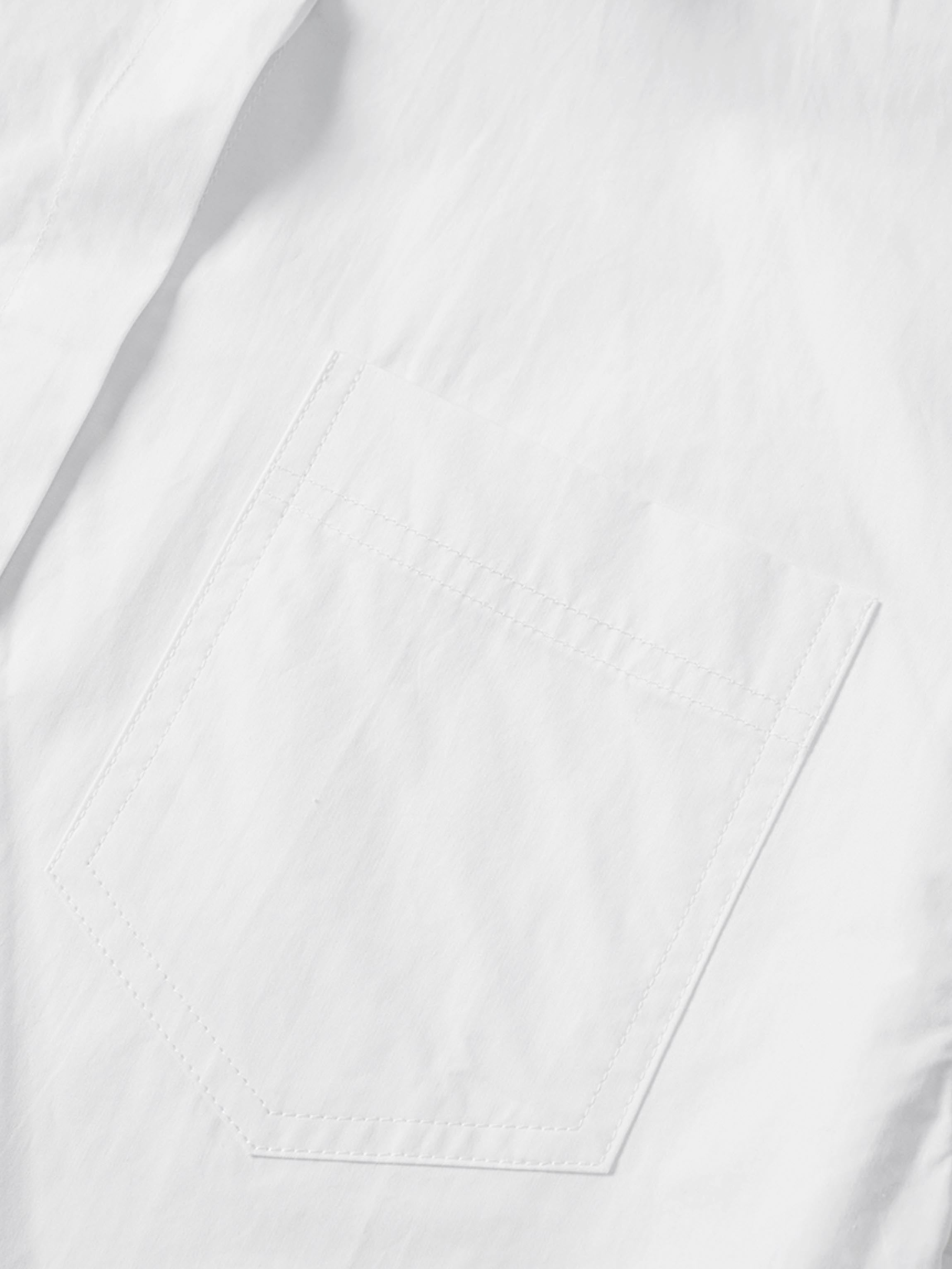 Cotton Crop Blouse-White