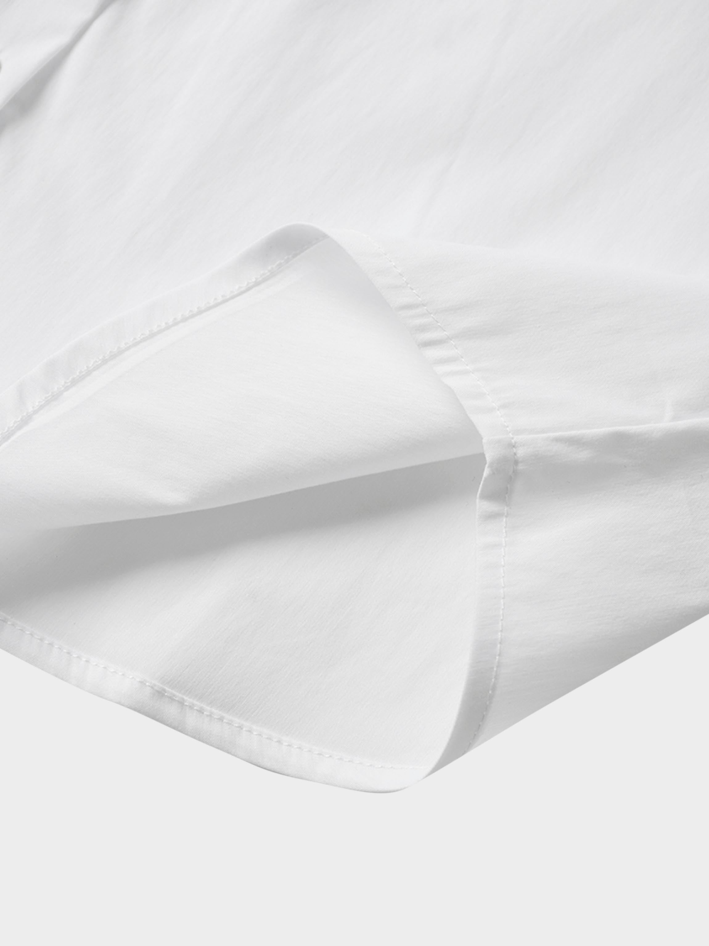 Cotton Button Down Blouse-White