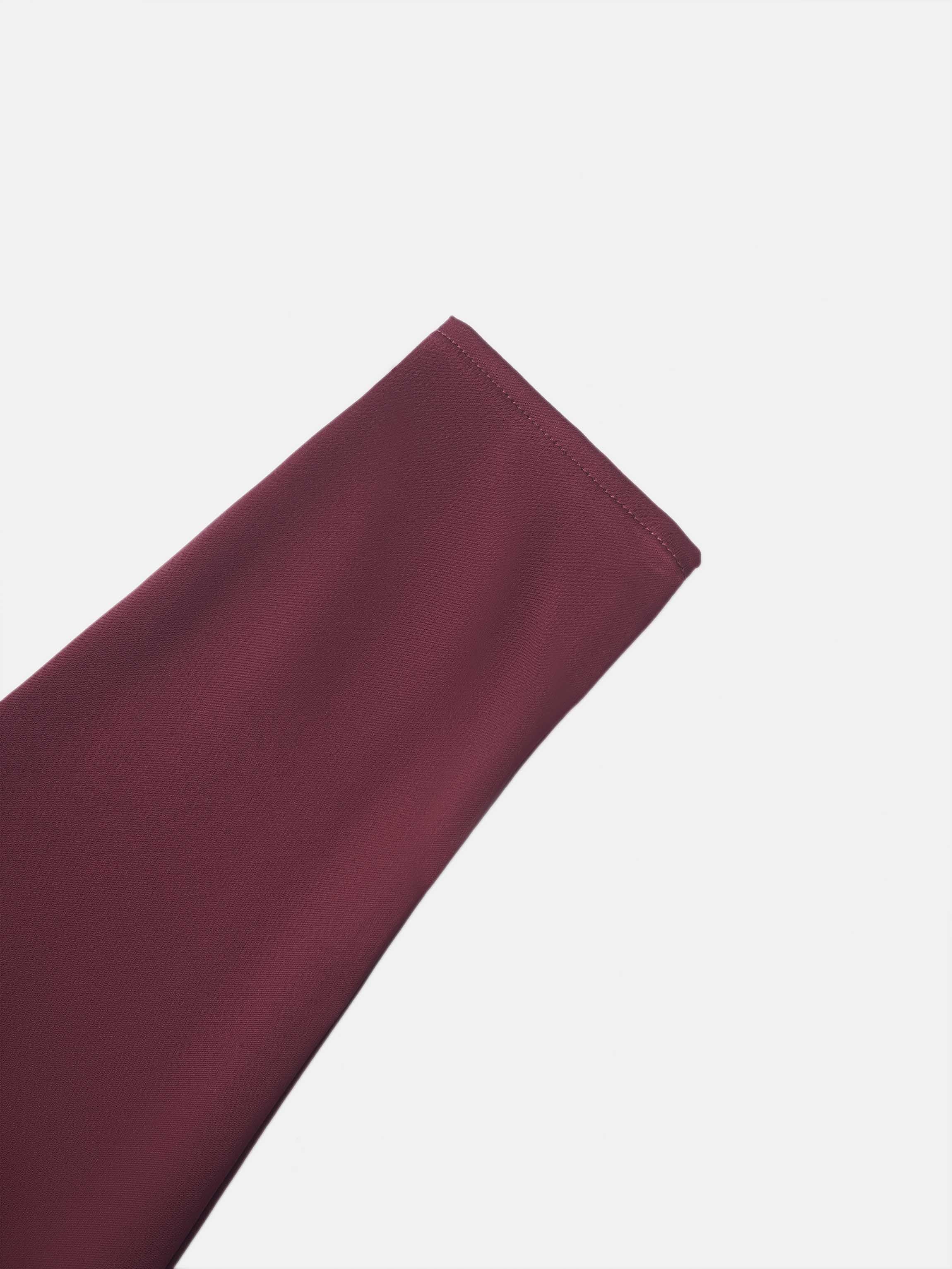 Center Ruffle Dress - Wine