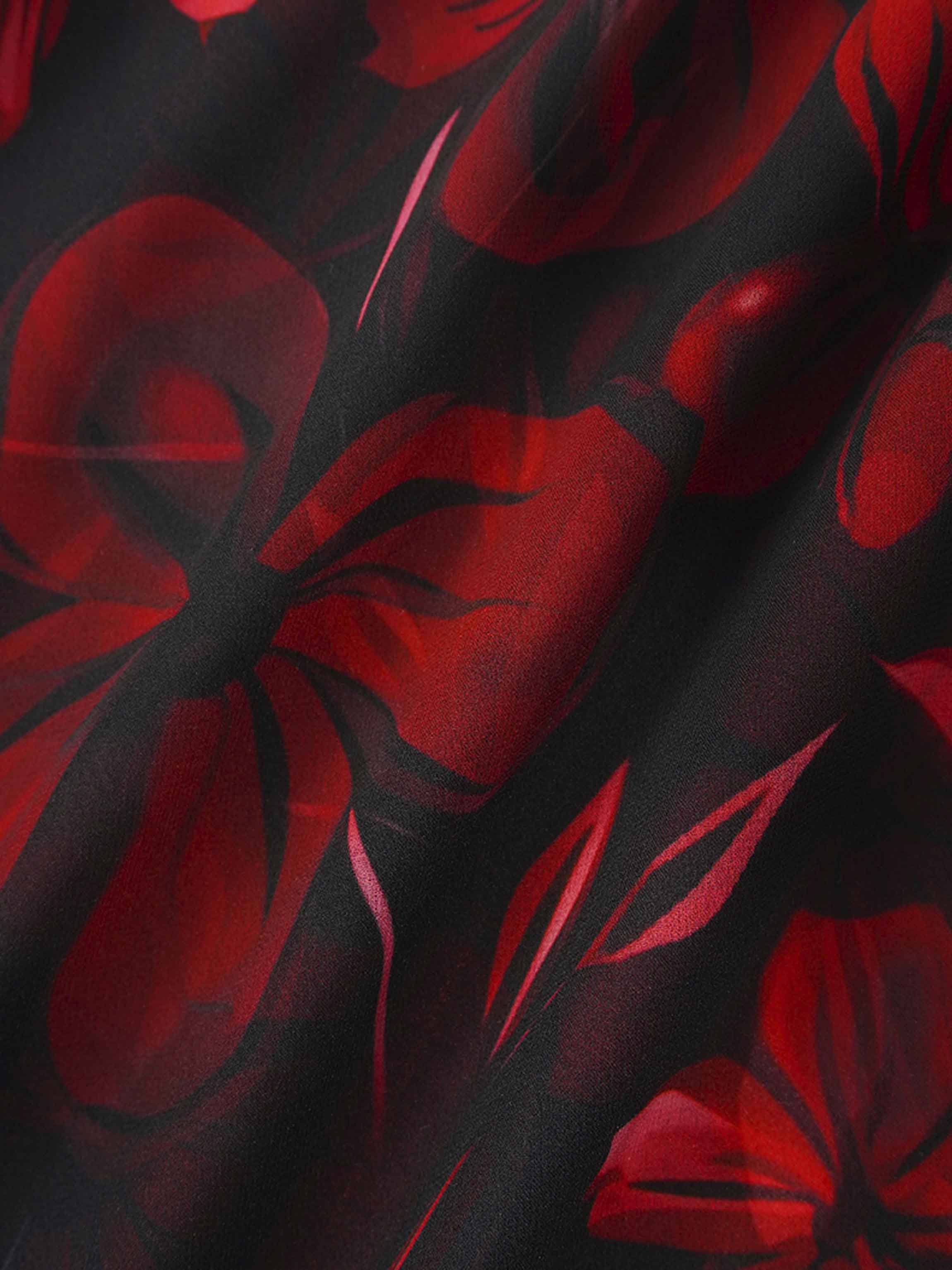 Asymmetrical Hem Dress-Spring Floral Bouquet