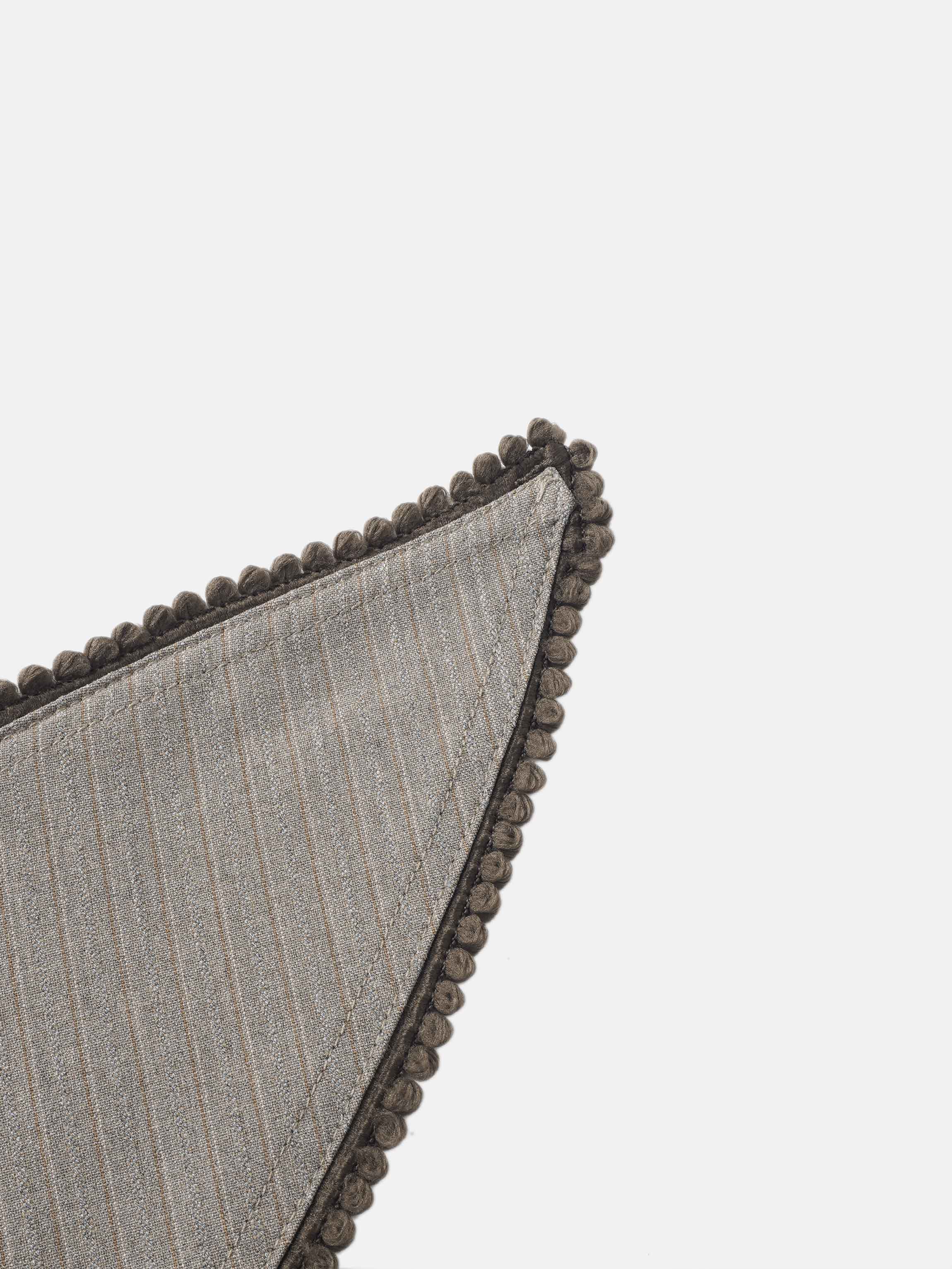 Wrap Shirtdress - Taupe Pinstripe