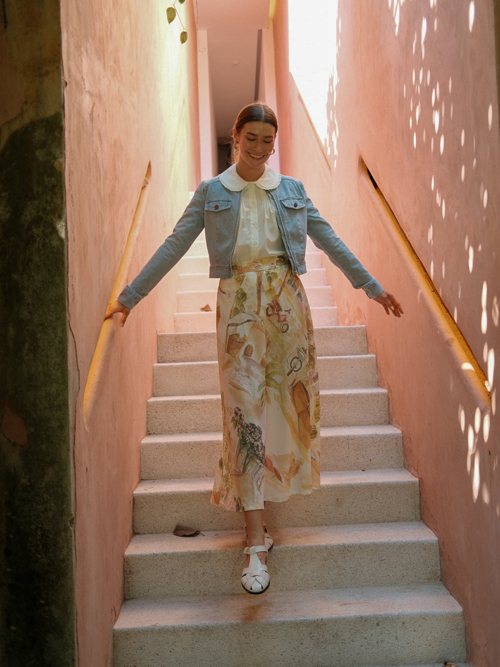 Denim Bomber Jacket-Blue