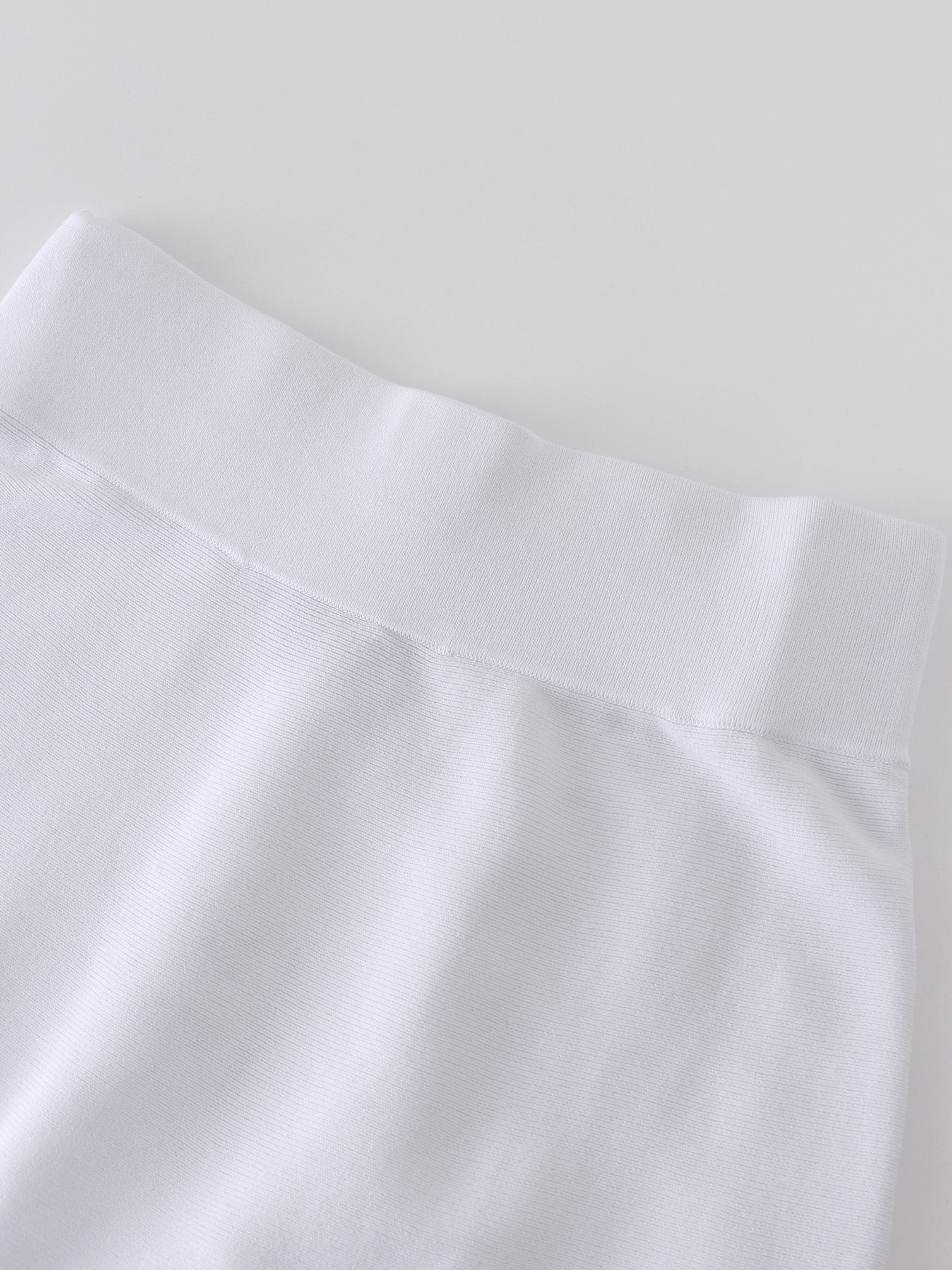 FALDA PLISADA DE PUNTO (27")-BLANCO