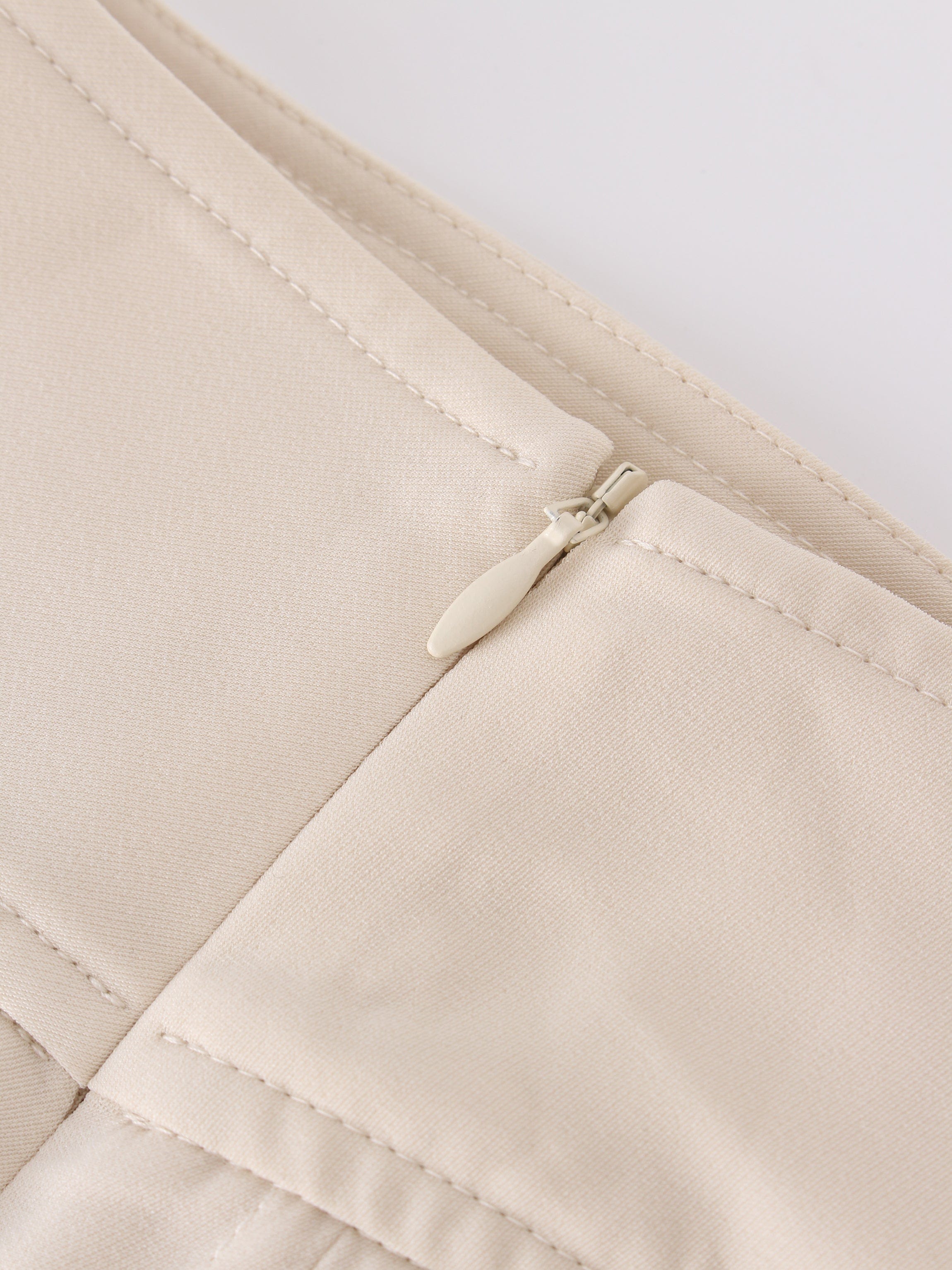 Falda Plisada Yema 37"-Marfil