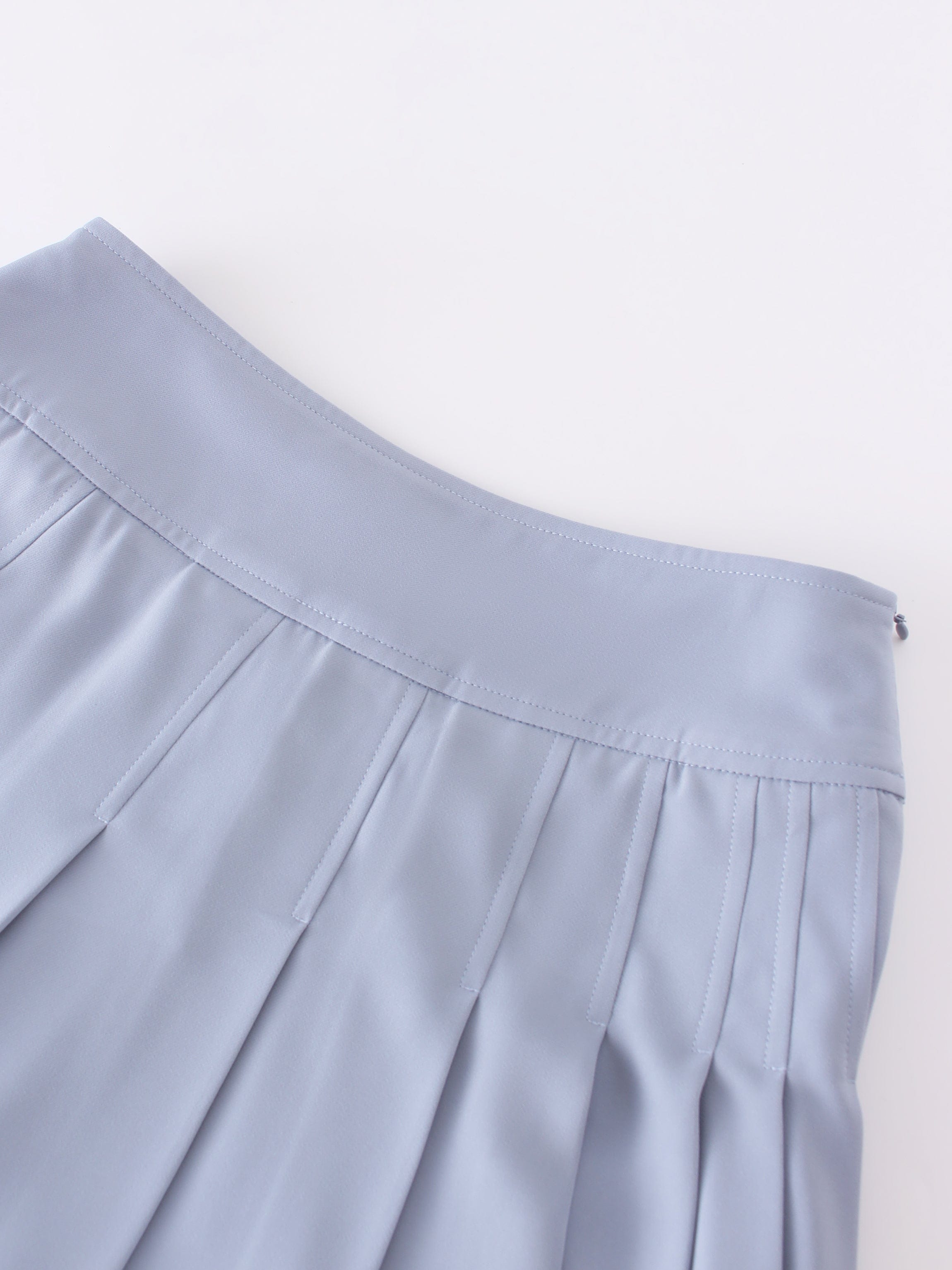 Falda Plisada Yema 37"-Gris Azul