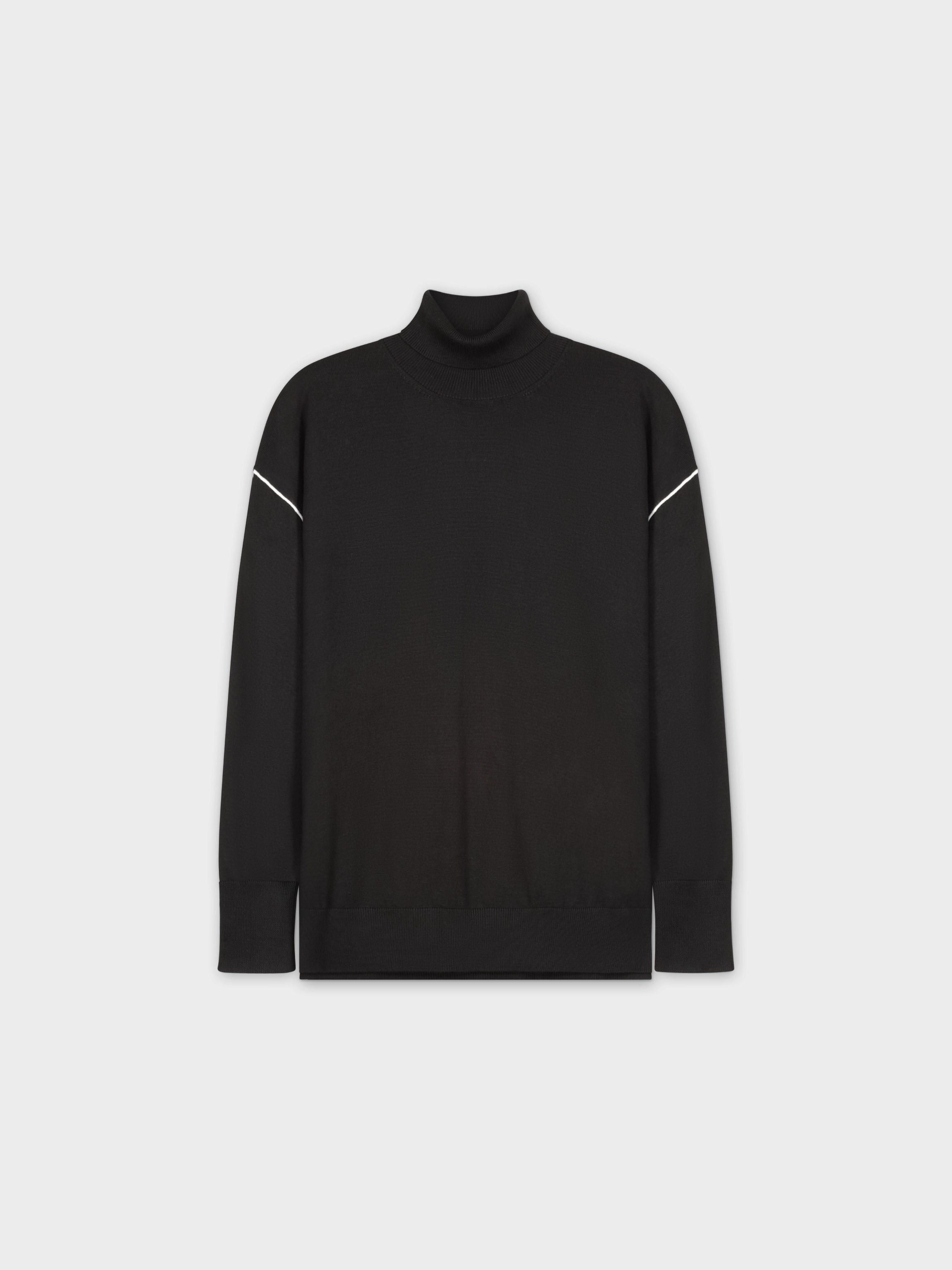 Black discount turtleneck sweatshirt