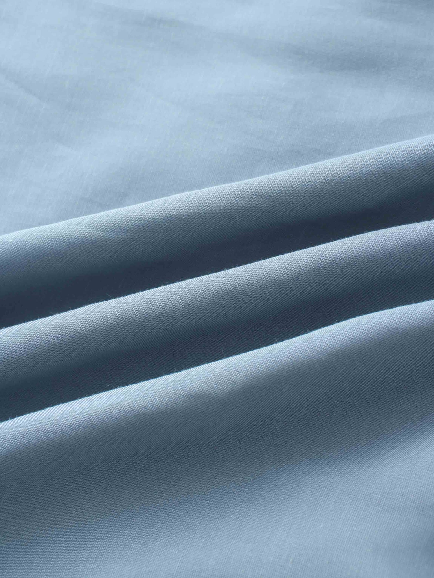 Pleated Sleeve High Waisted Dress-Light Blue