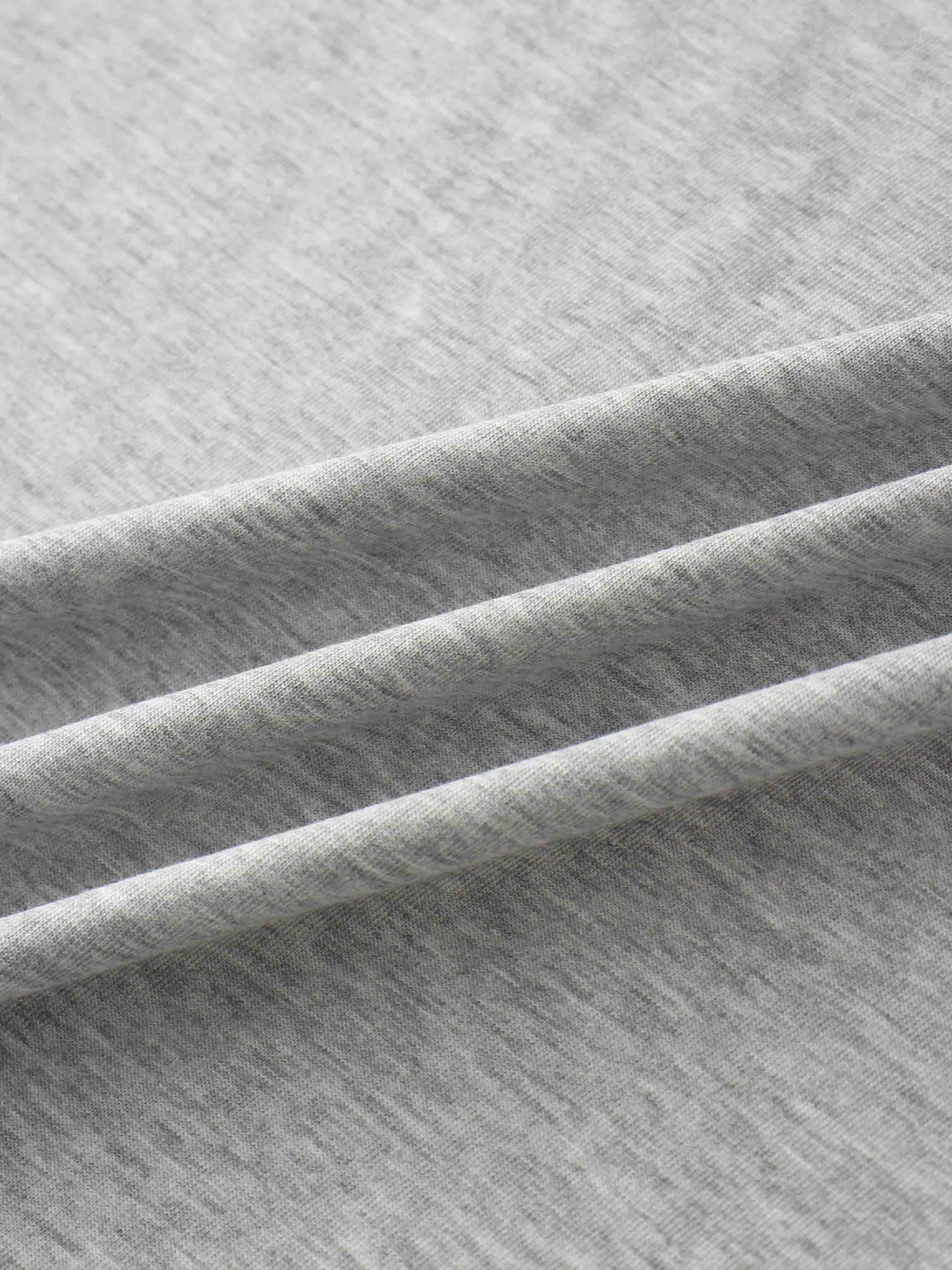 Elastic Waist T-Shirt Skirt-Heathered Grey