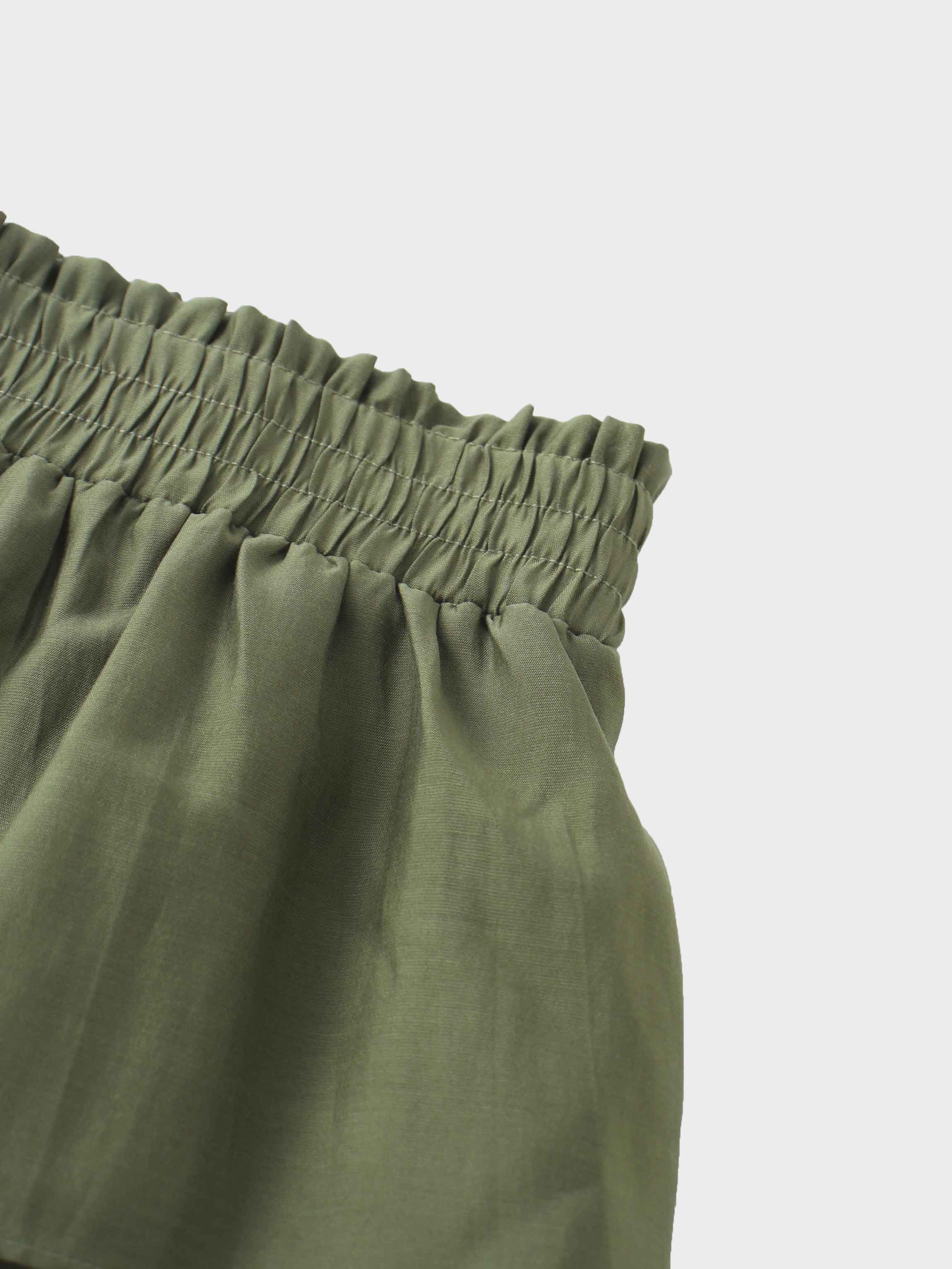 The Emme Layered Skirt-Olive