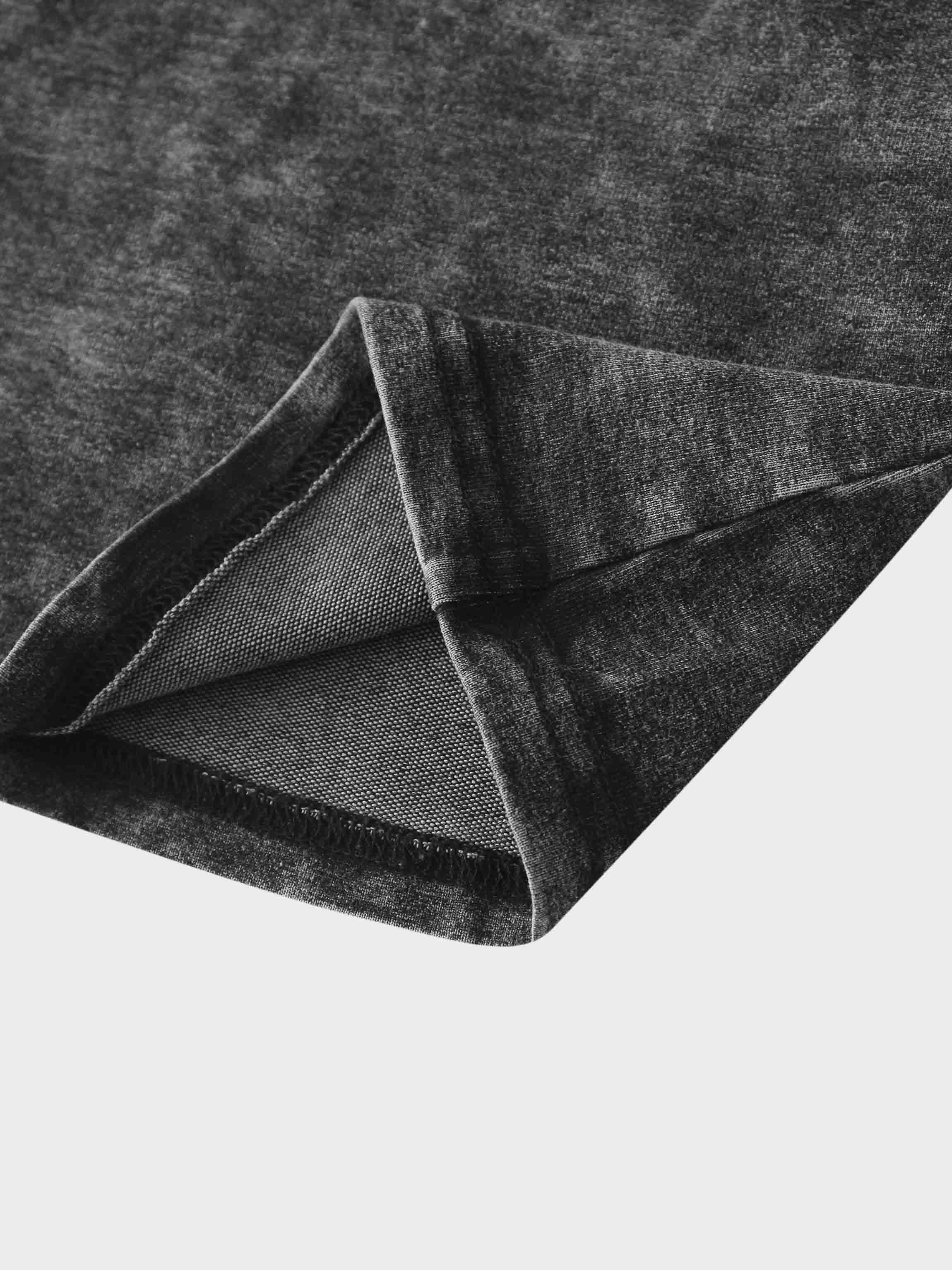 Paneled Flare Skirt 37"-Black Wash