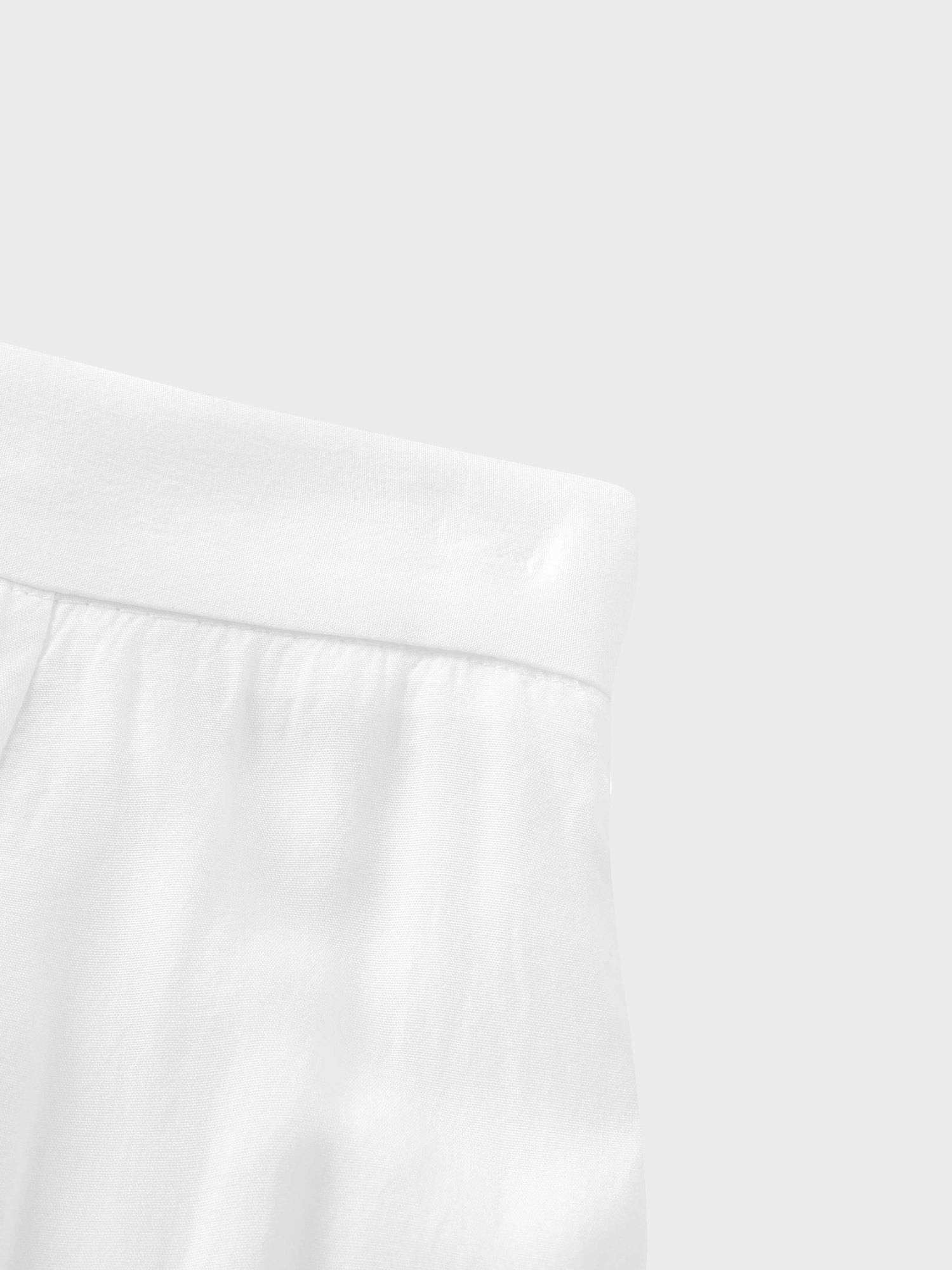 TRUMPET FLARE SKIRT-WHITE