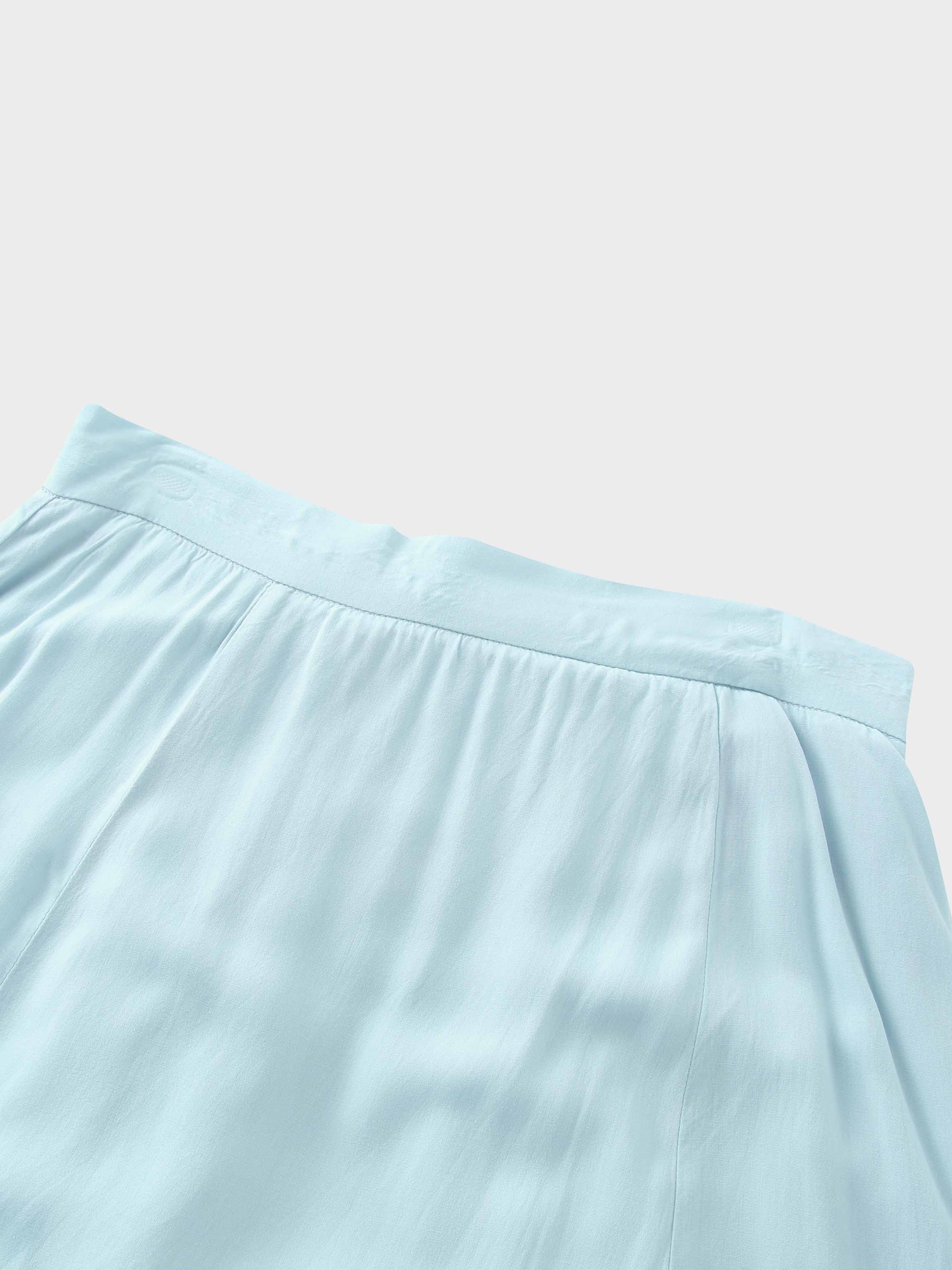 TRUMPET FLARE SKIRT-SKY BLUE