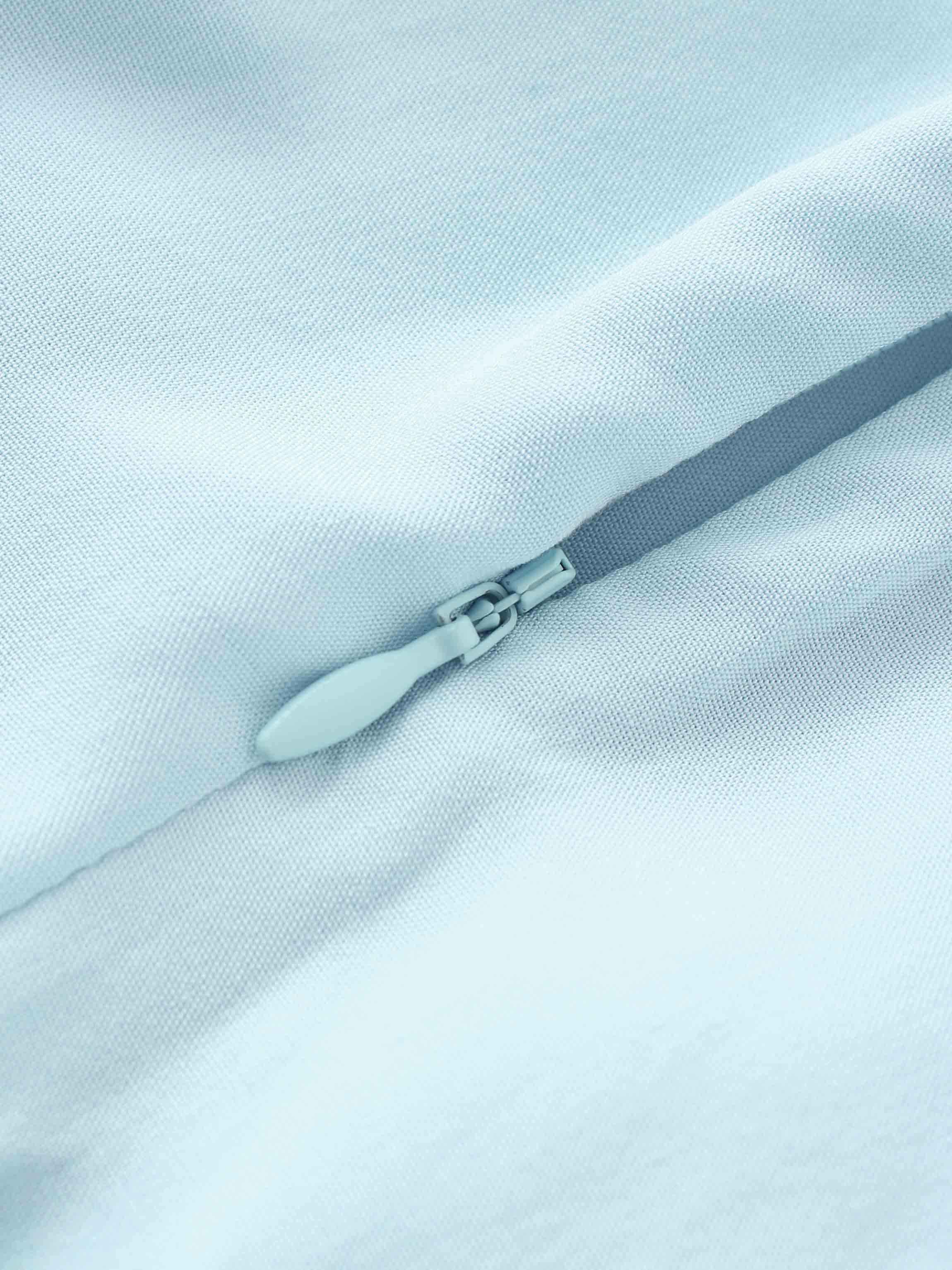 TRUMPET FLARE SKIRT-SKY BLUE