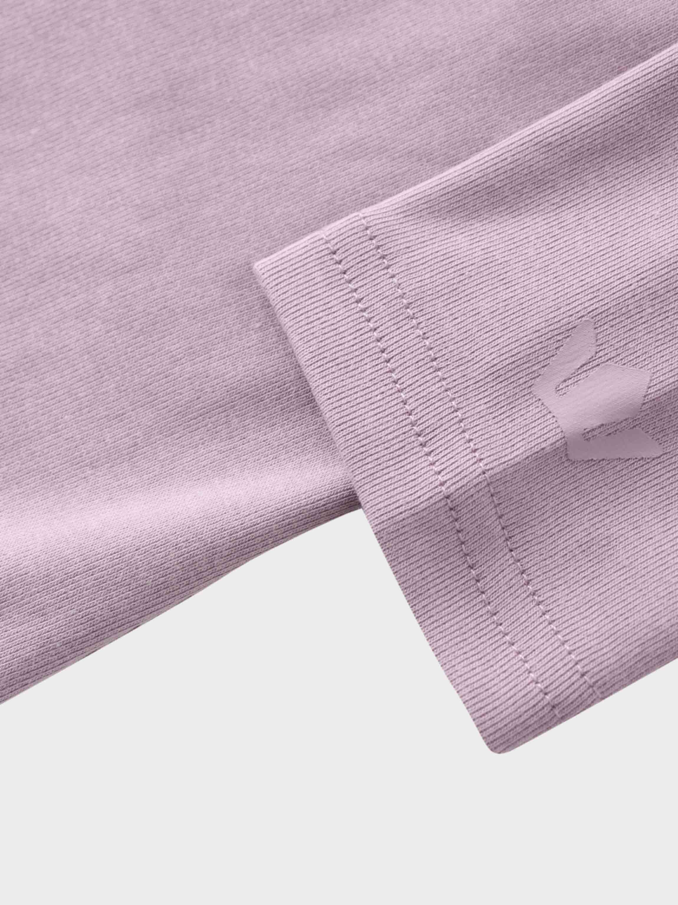 Basic High V Tee Long Sleeve-Lavender