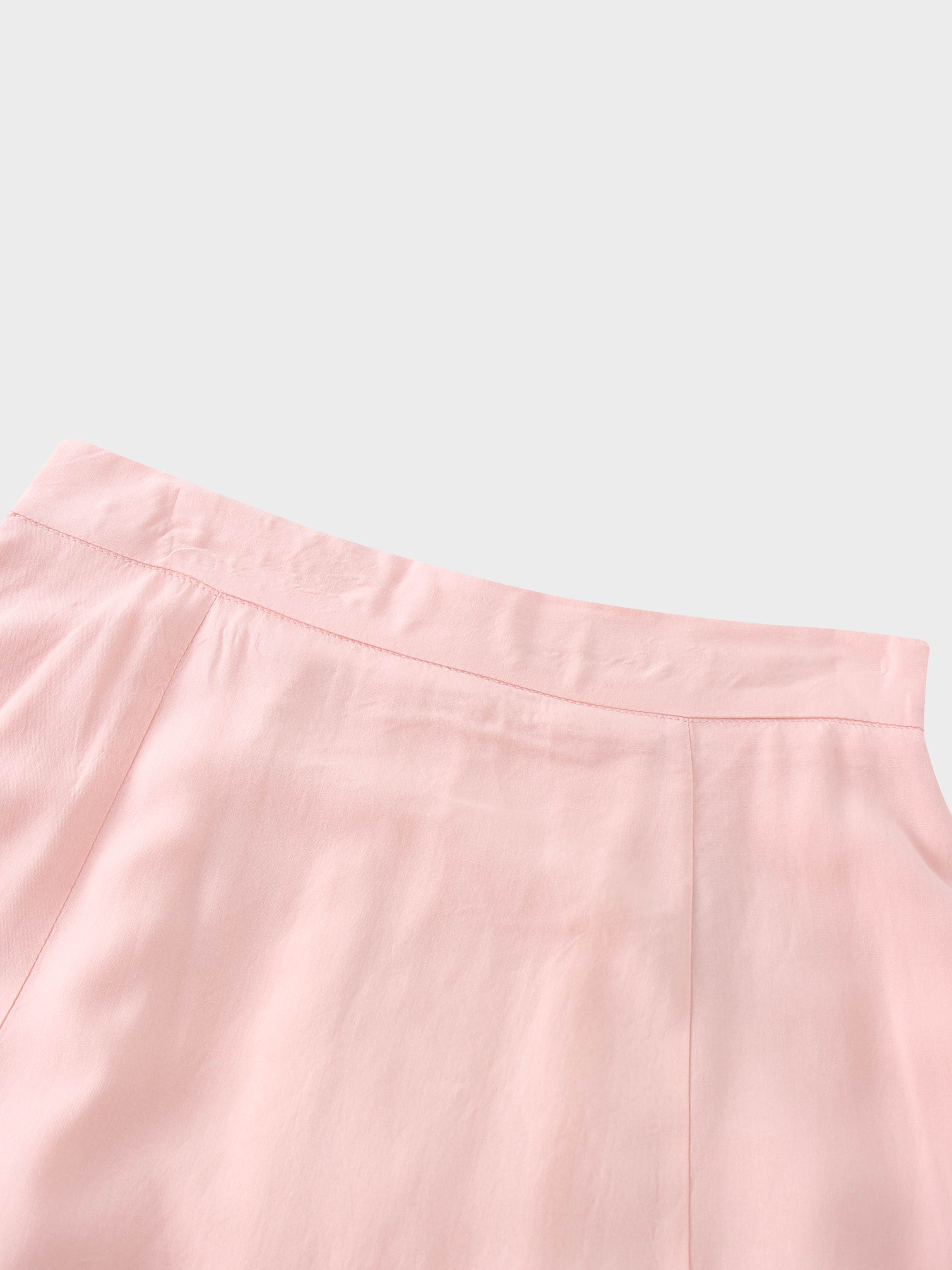 TRUMPET FLARE SKIRT-SUMMER BLUSH