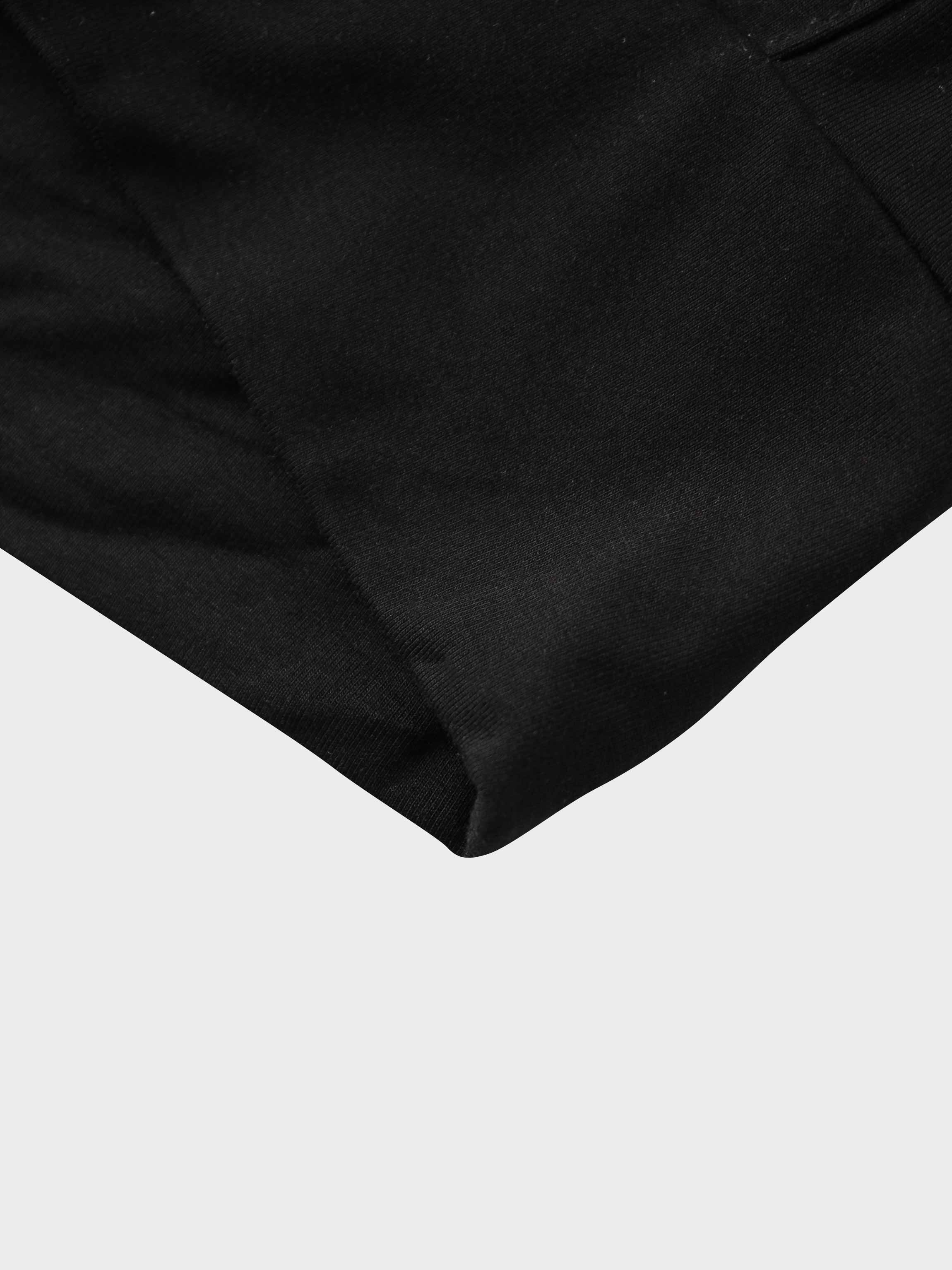 ZIP UP HOODIE-BLACK