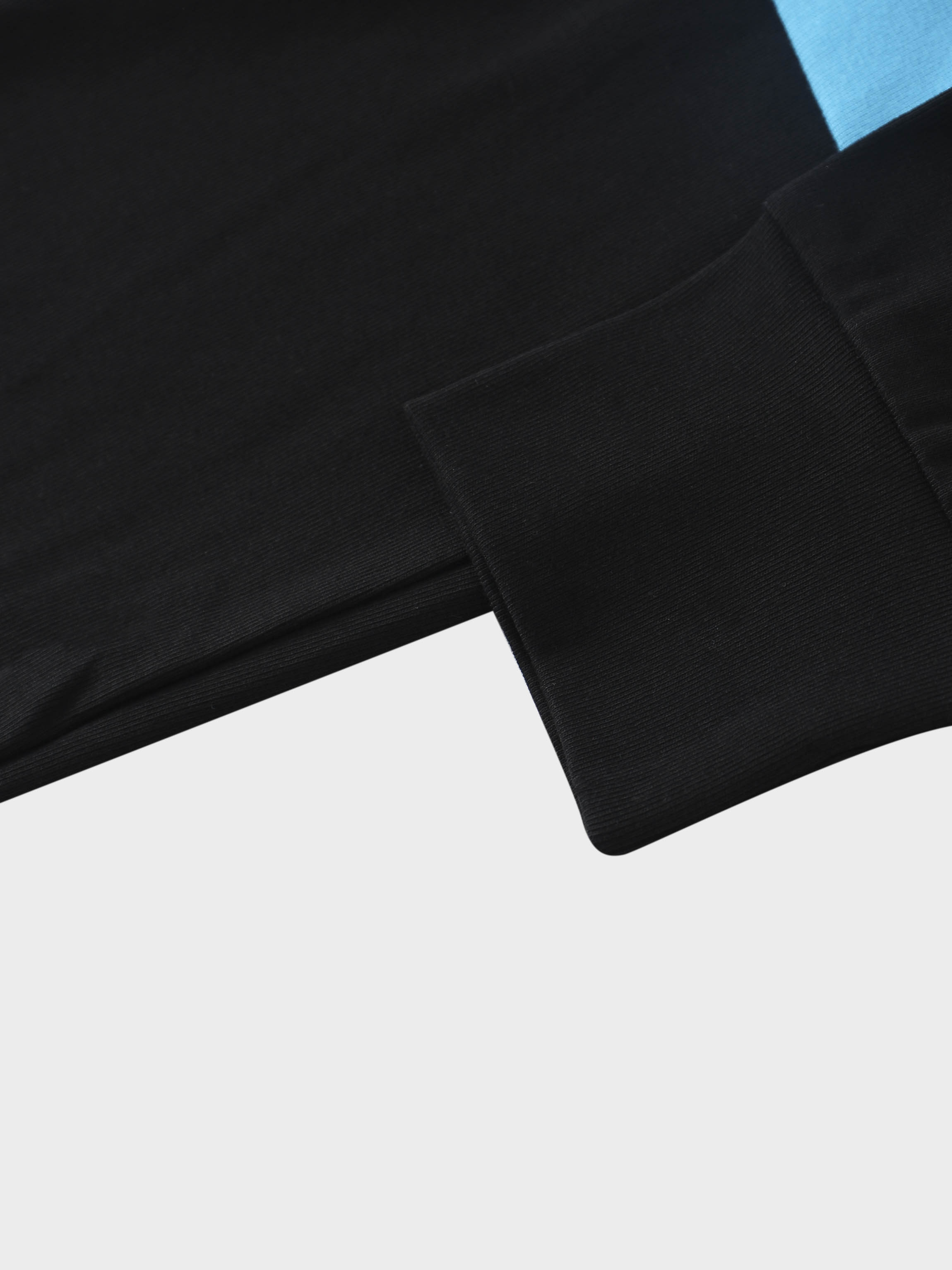 Wide Stripe Bomber-Black/Cobalt