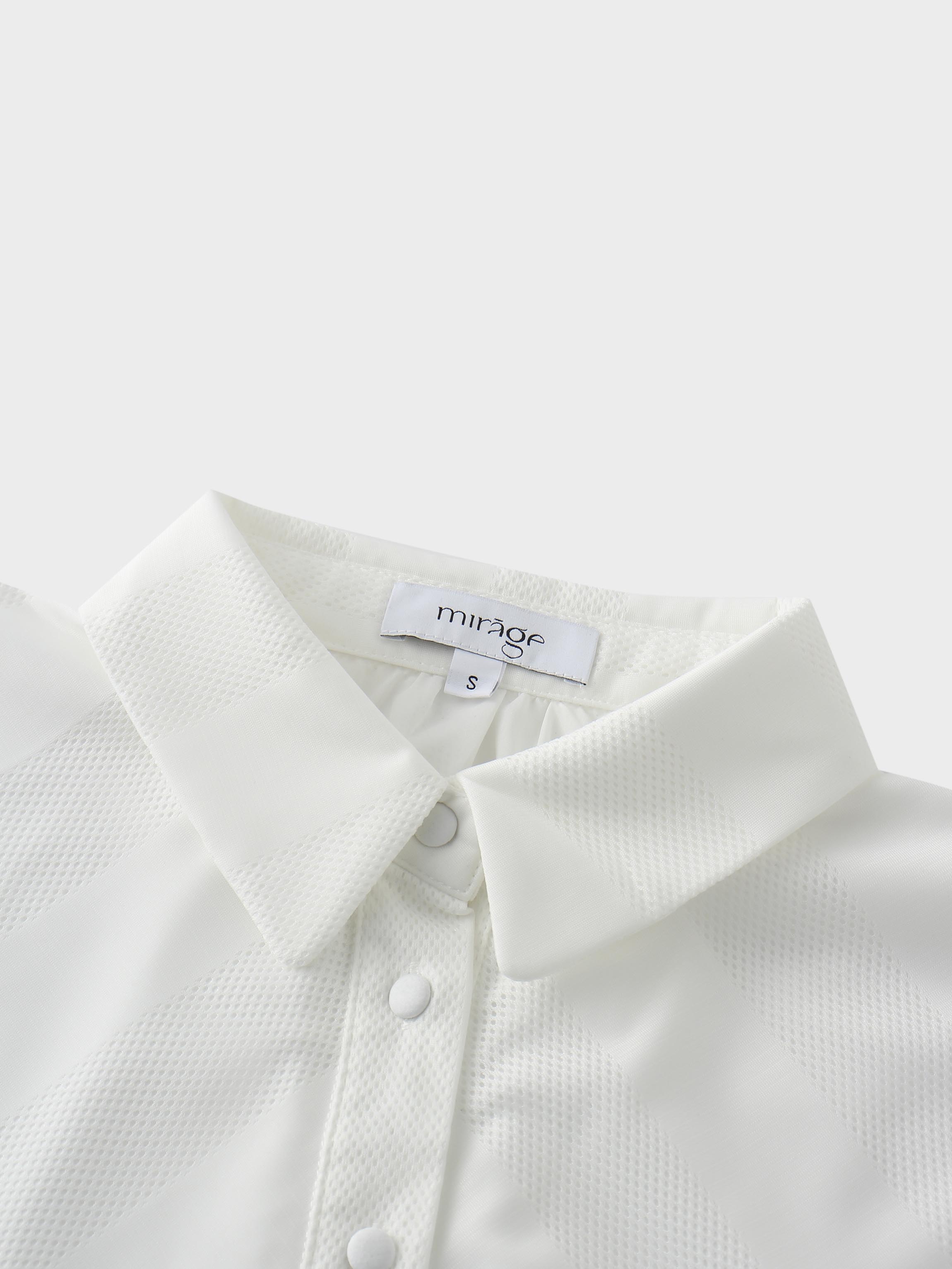 Perforated Blouse-White