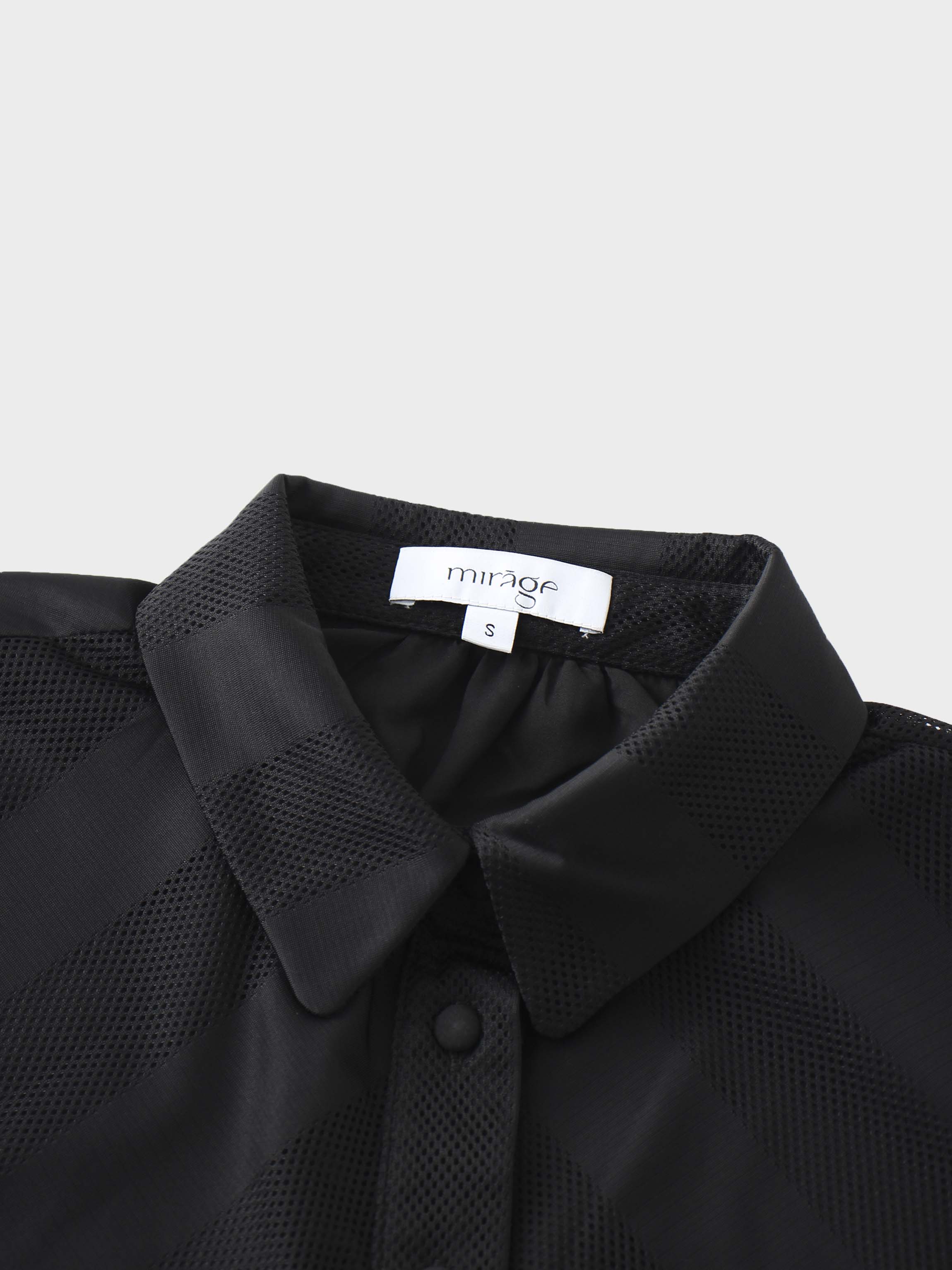 Perforated Blouse-Black