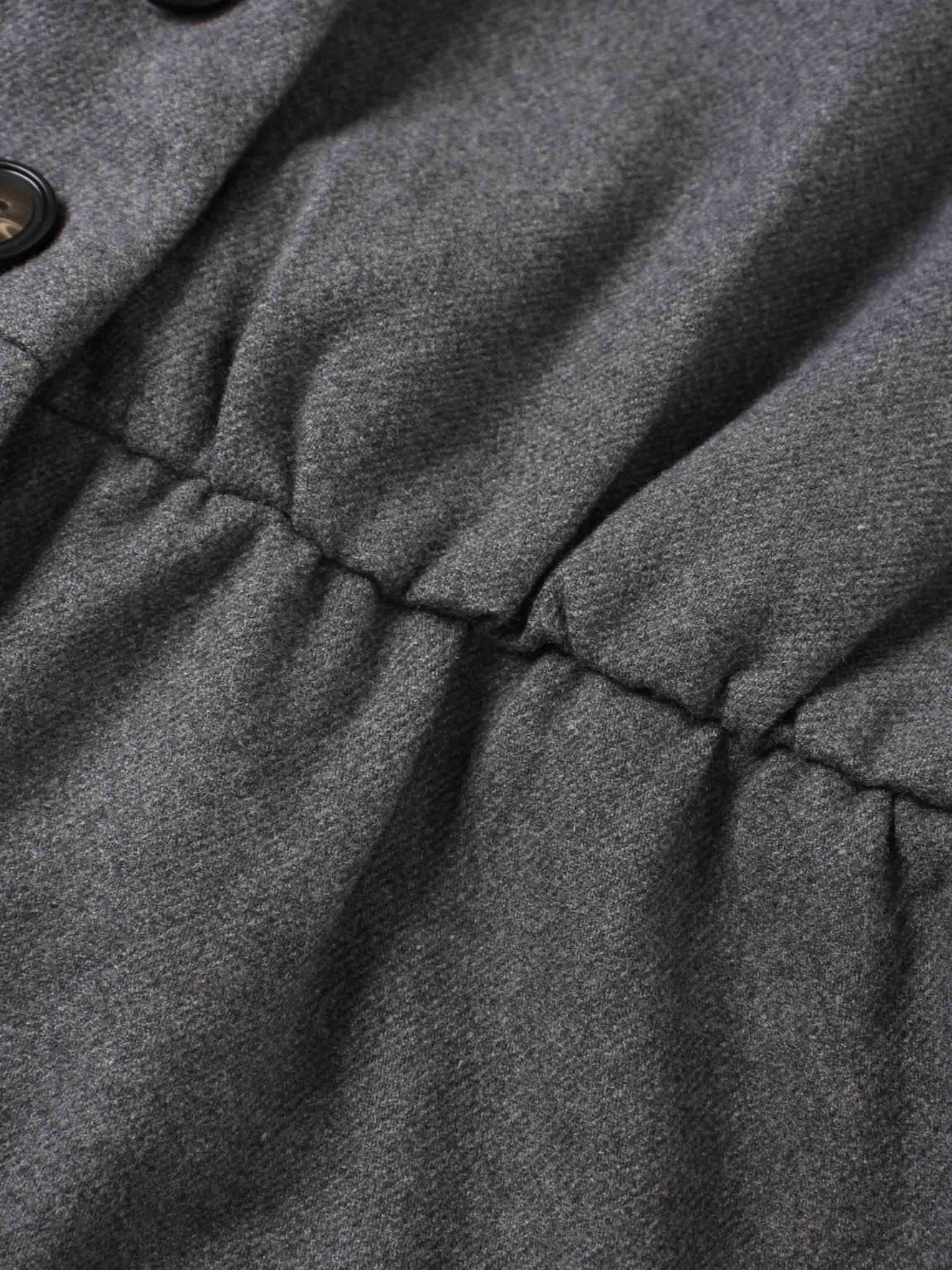 Belted Pocket Jumper-Grey