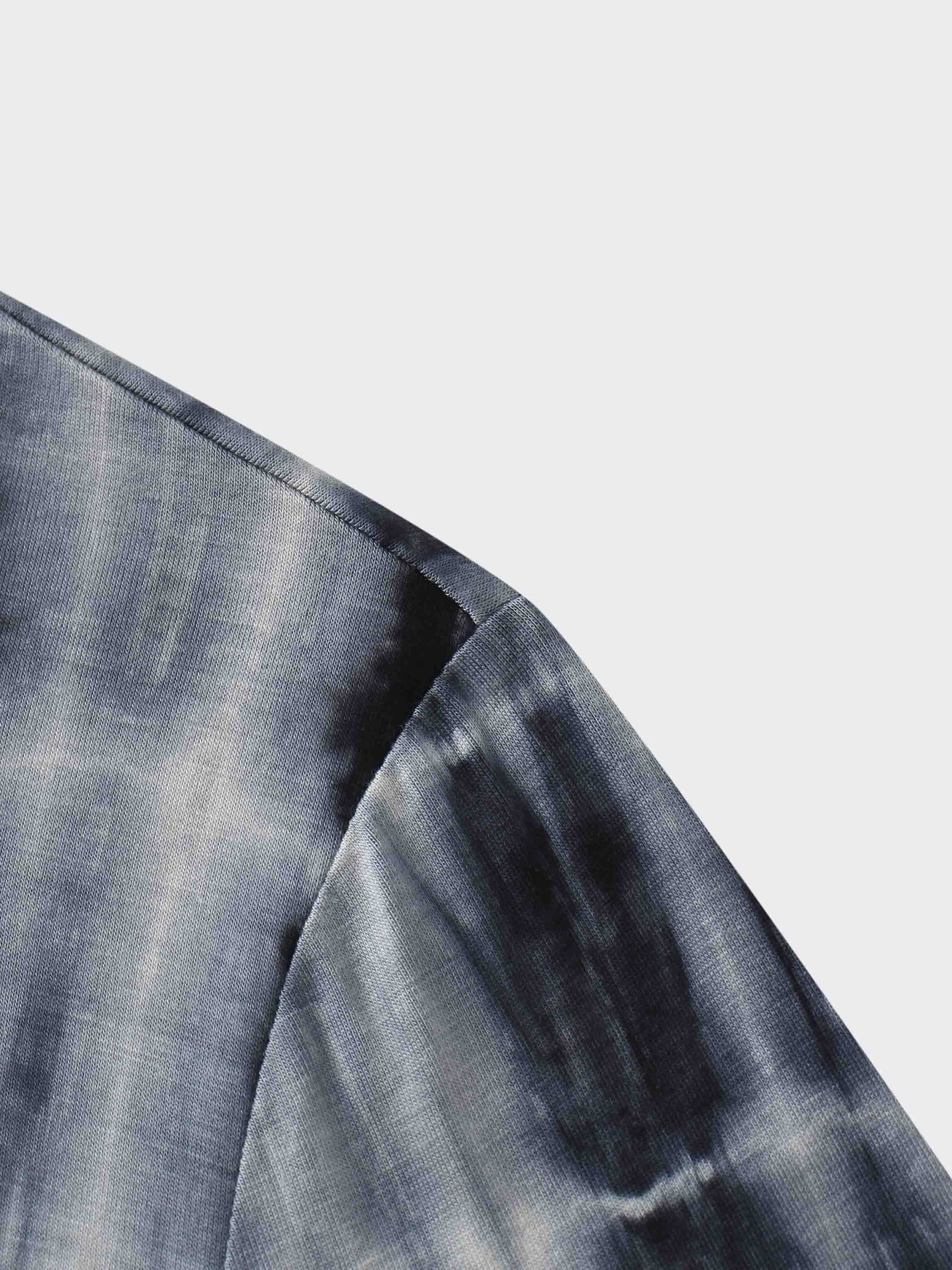 Tie Dye Crew Neck T-Shirt-Blue