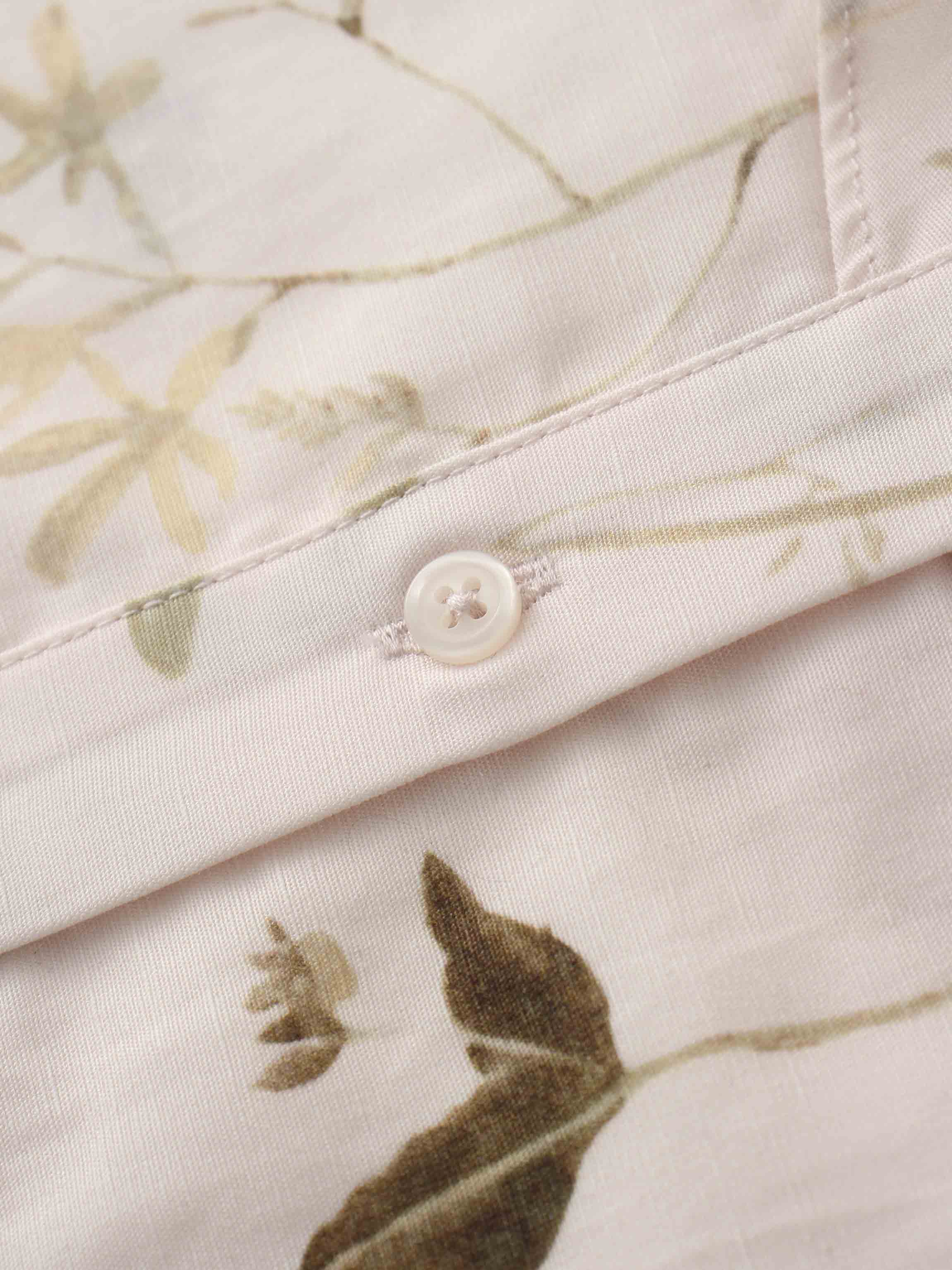 Double Ruffle Blouse-Pink Floral