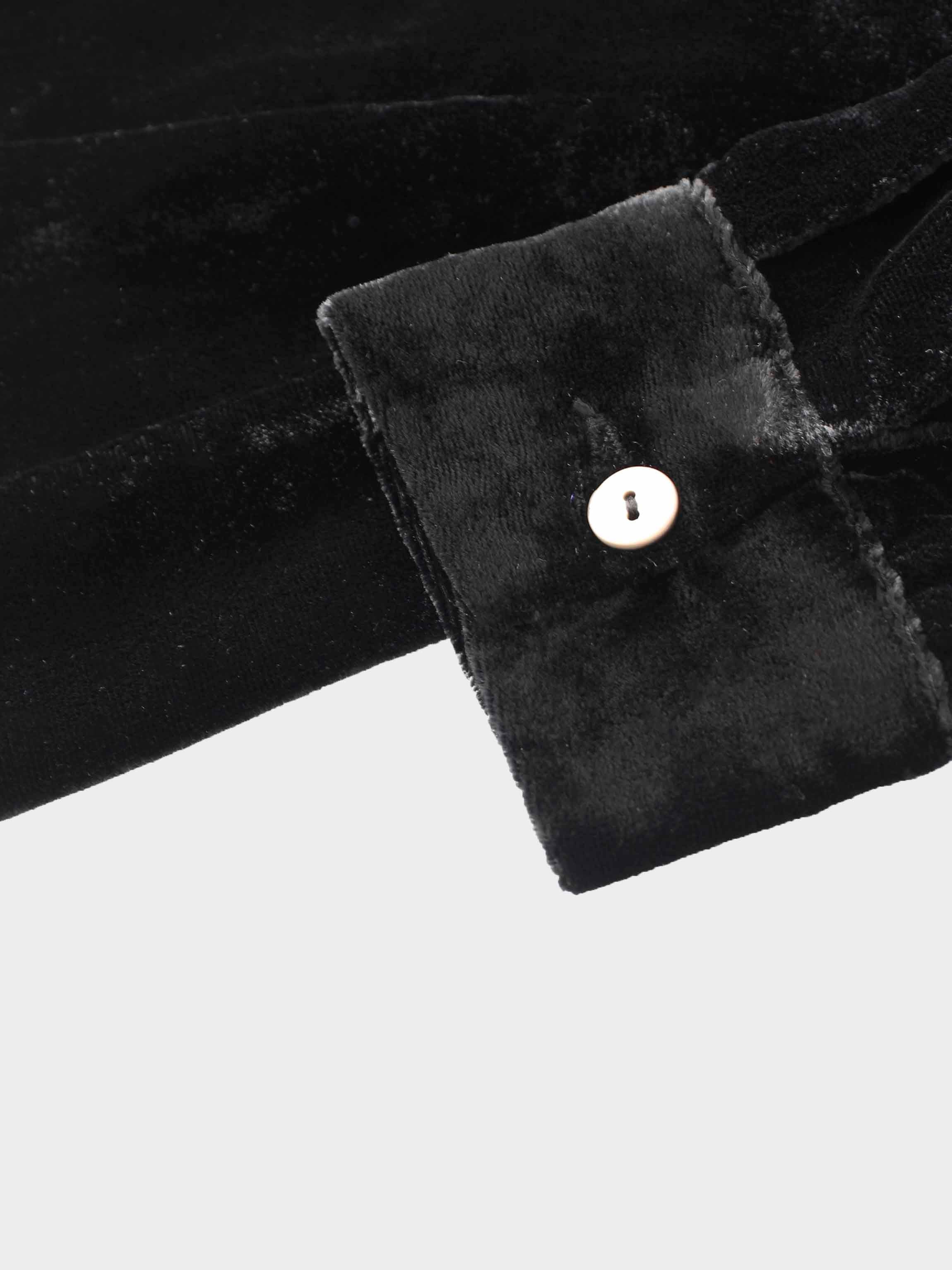 Velvet Flare Dress-Black