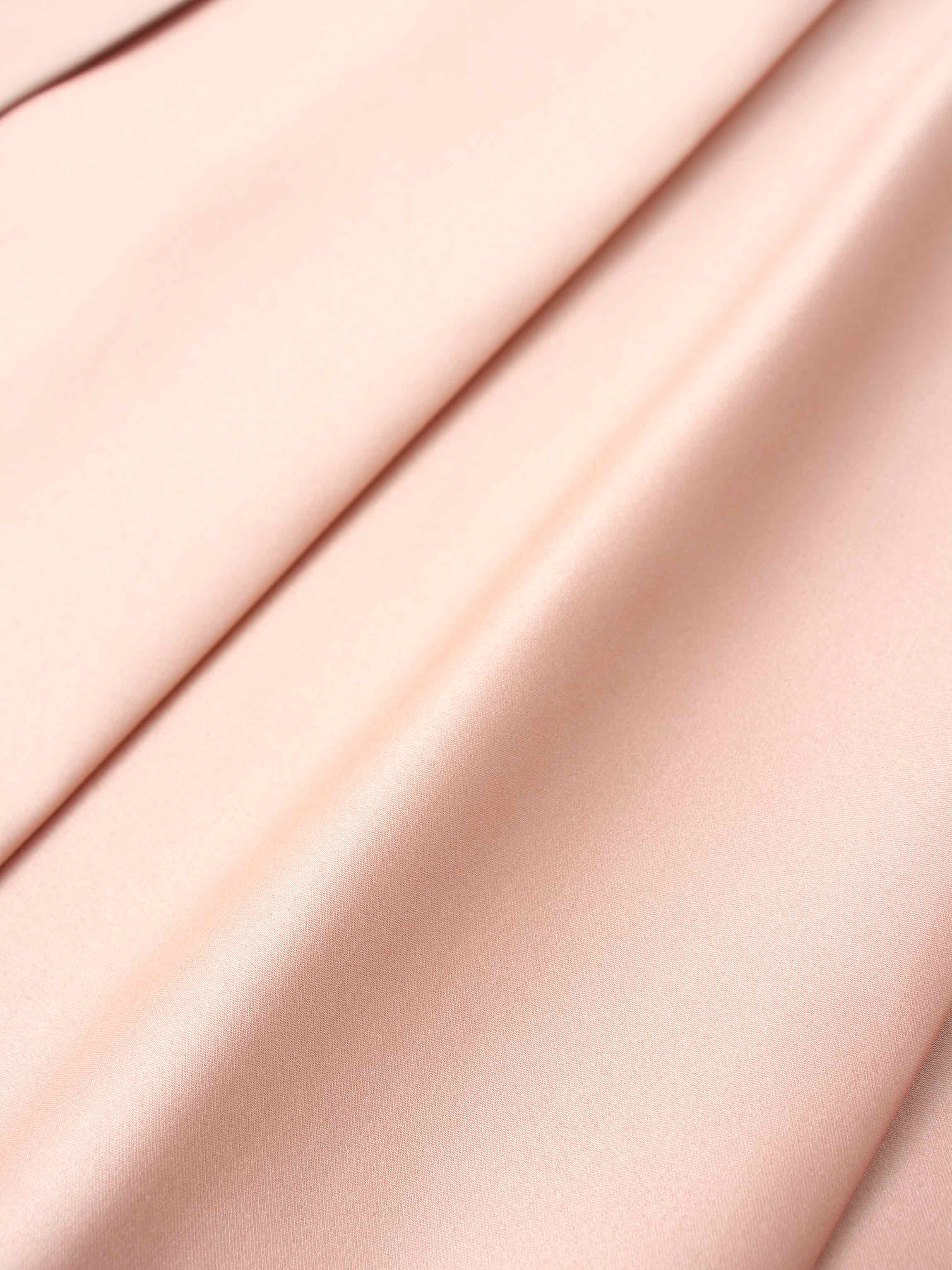 Lux Satin Pleated Skirt 37"-Blush