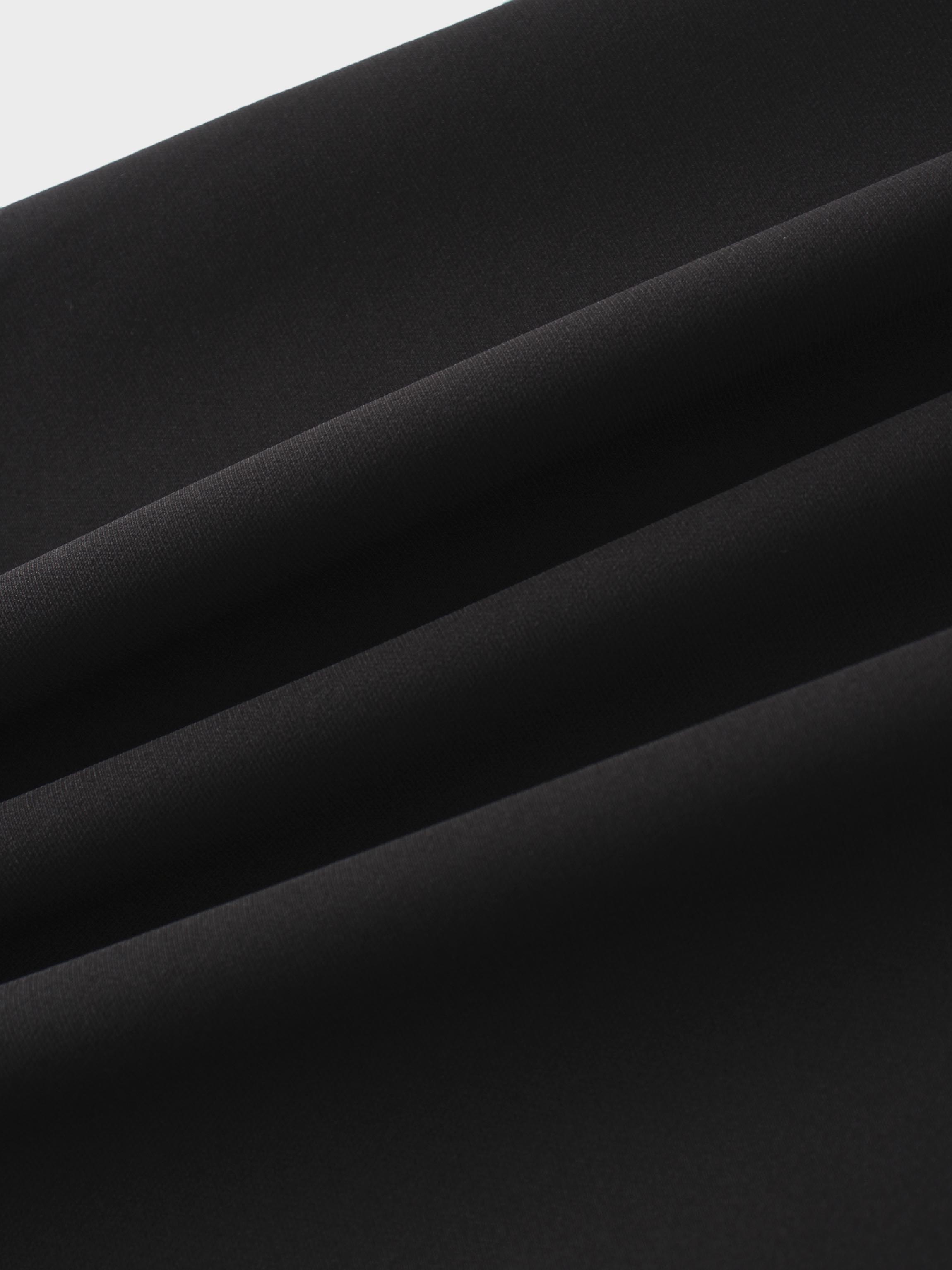 Side Ruffle Skirt-Black