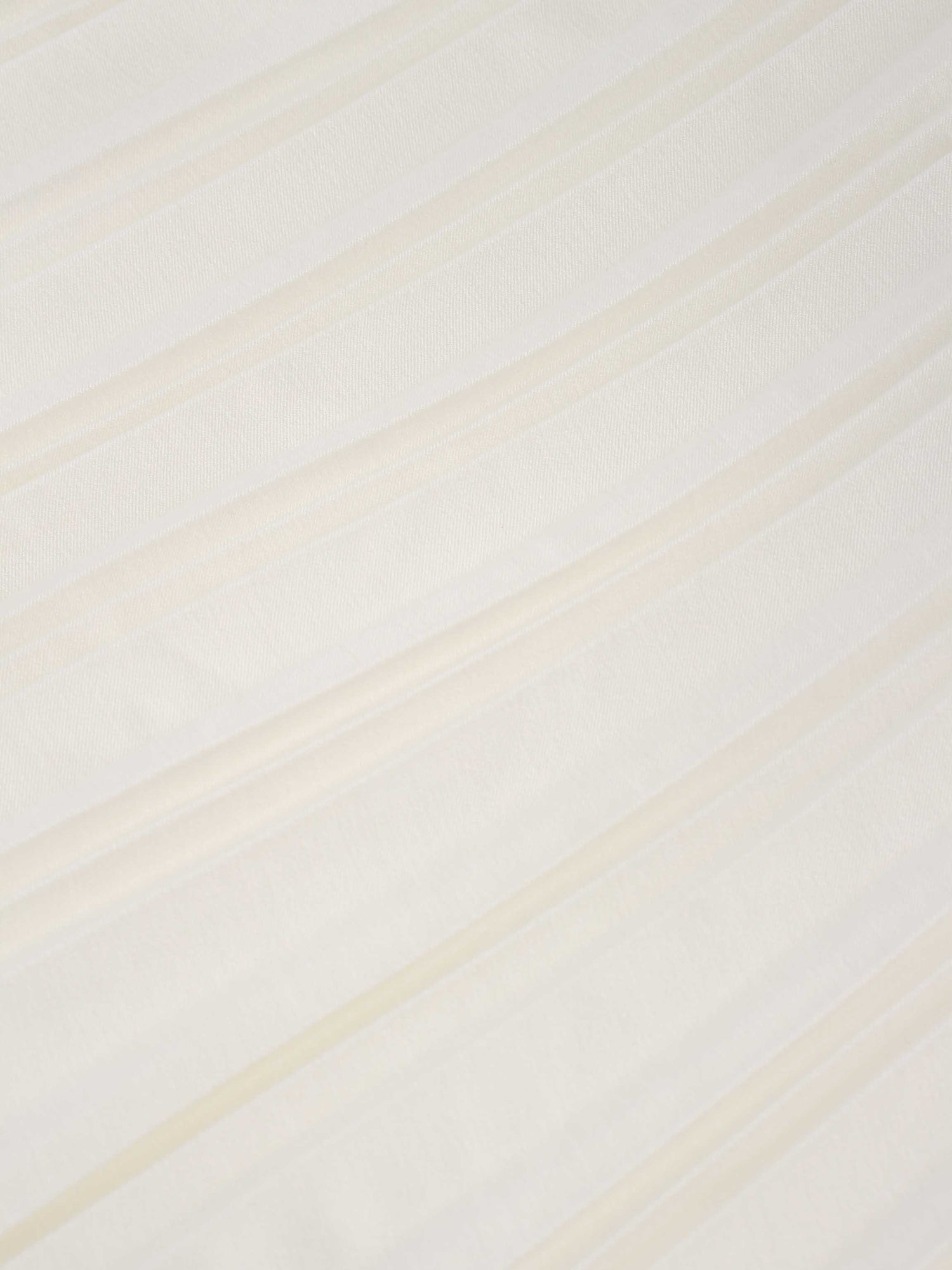 Denim Pleated Skirt-White
