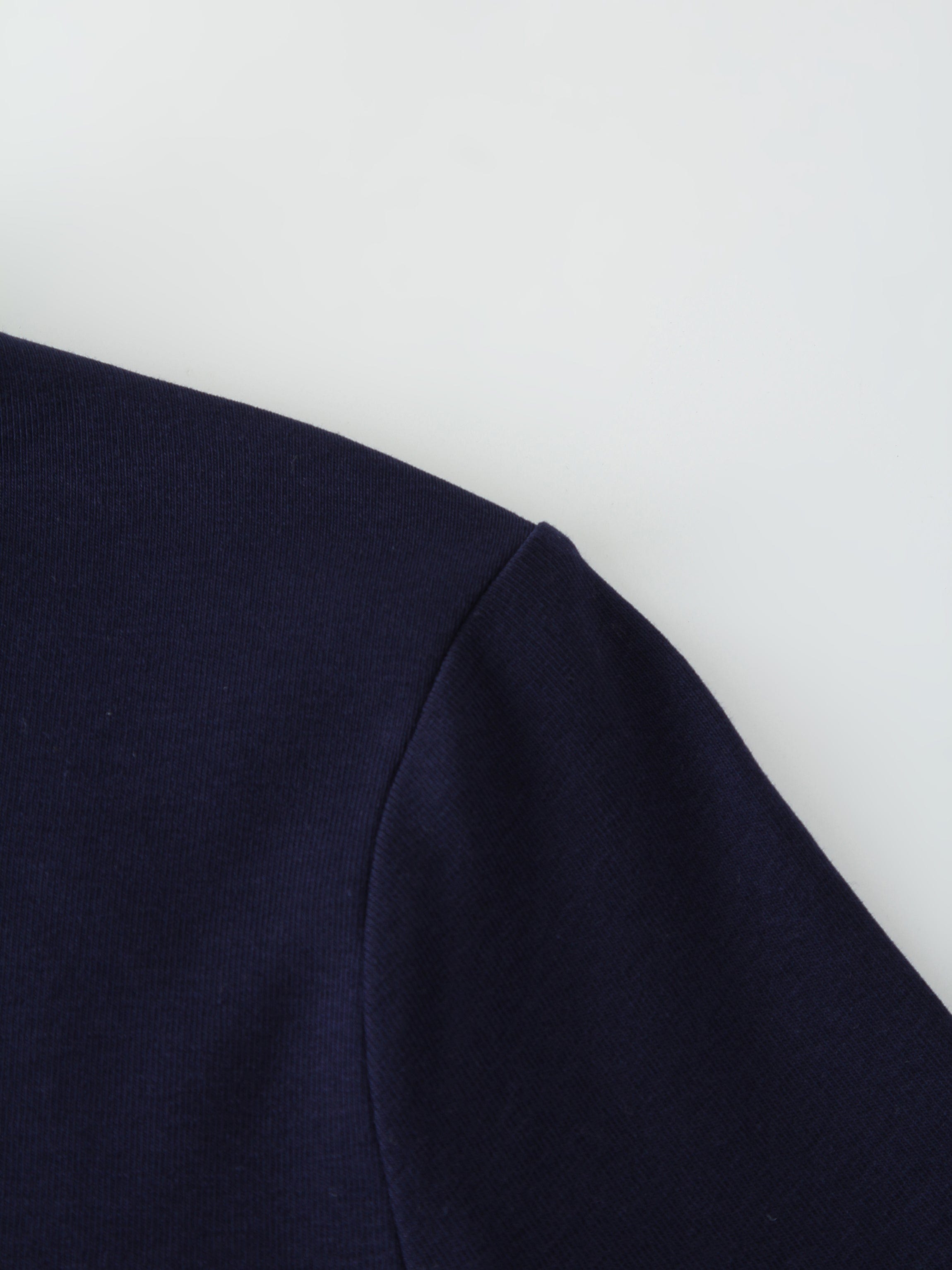 CAMISETA BASIC HIGH V LS-NAVY