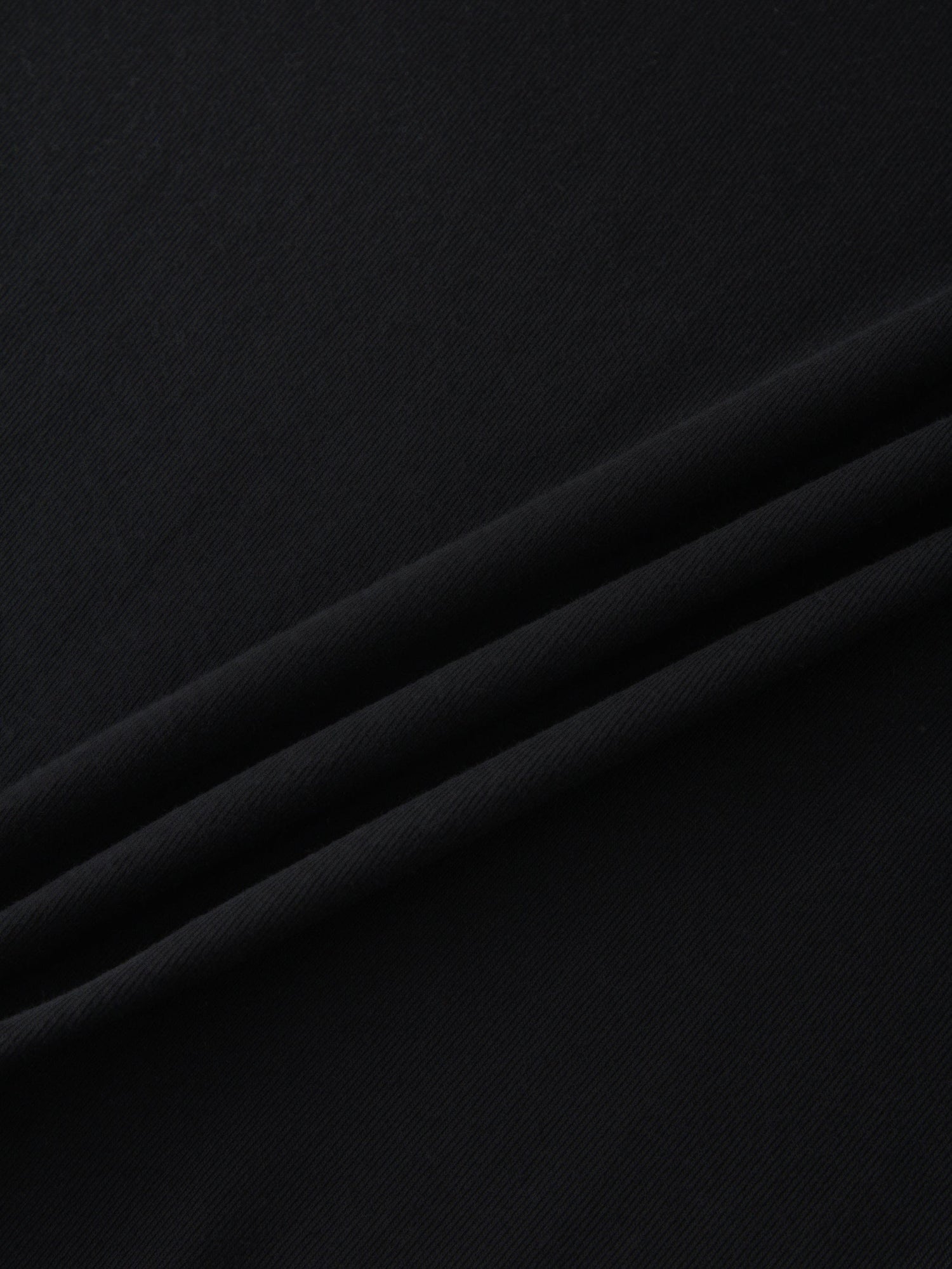 Basic High V Tee Long Sleeve-Black