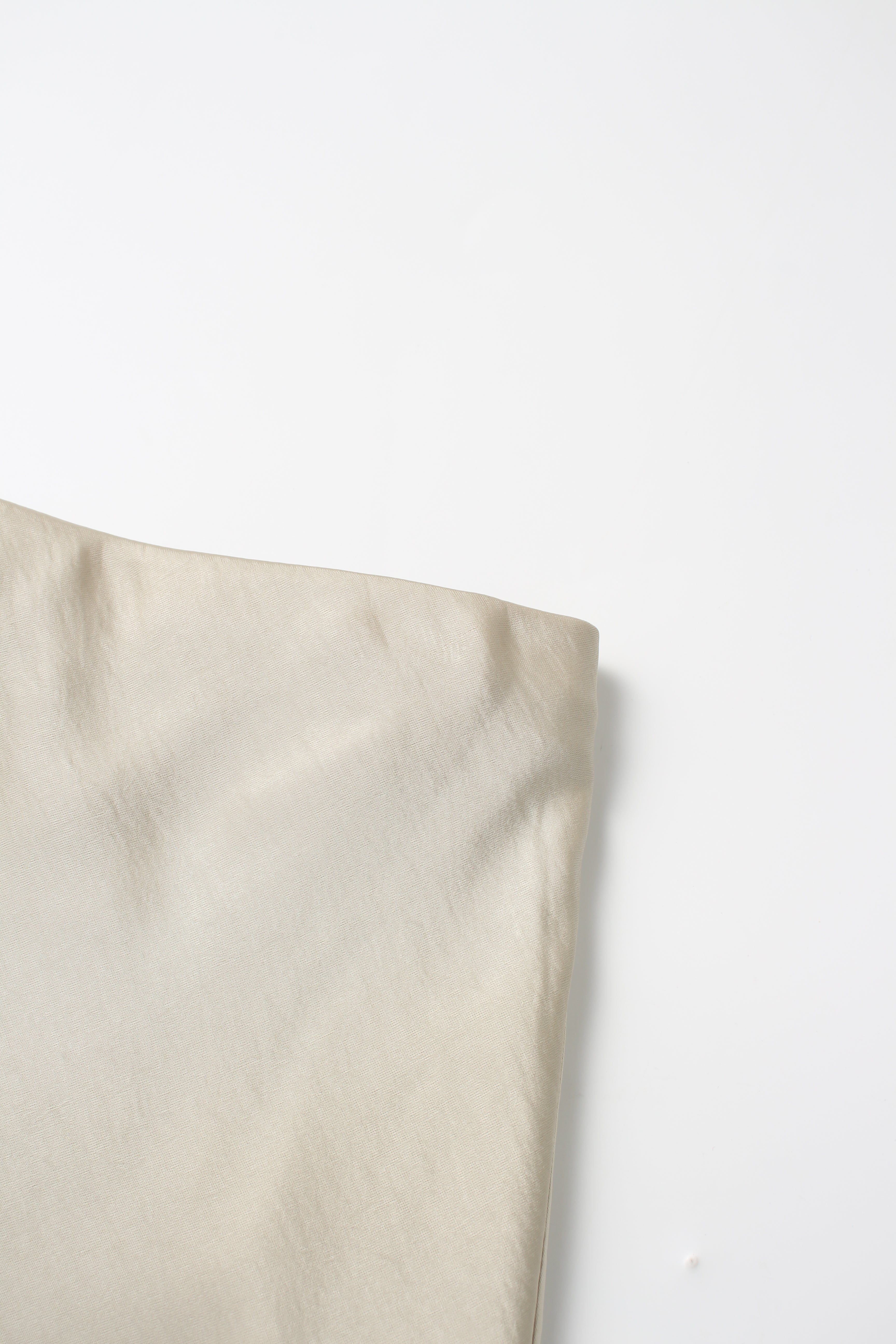 Faux Satin A-Line Skirt-Celery Green