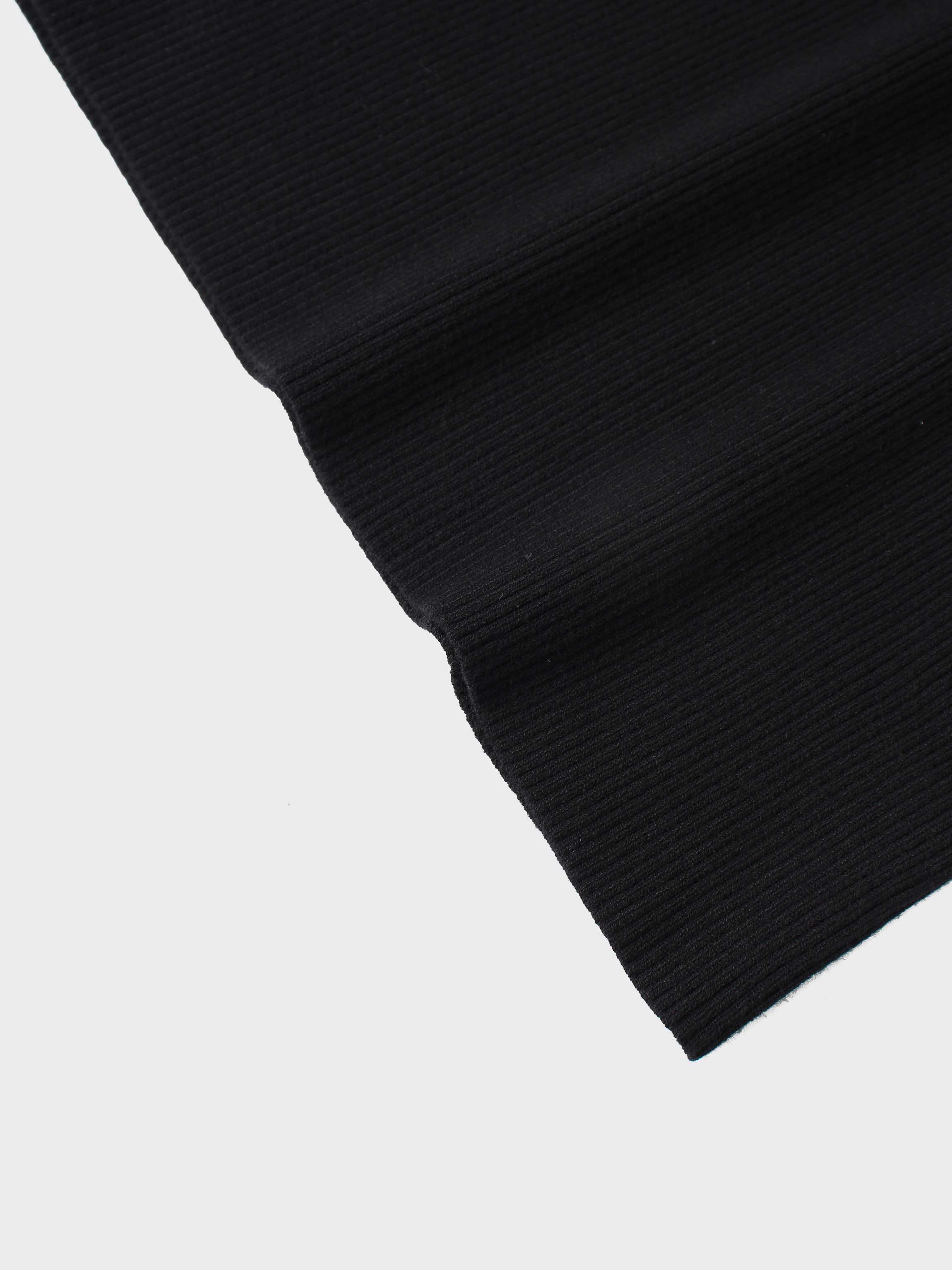Jersey de punto acanalado-Negro