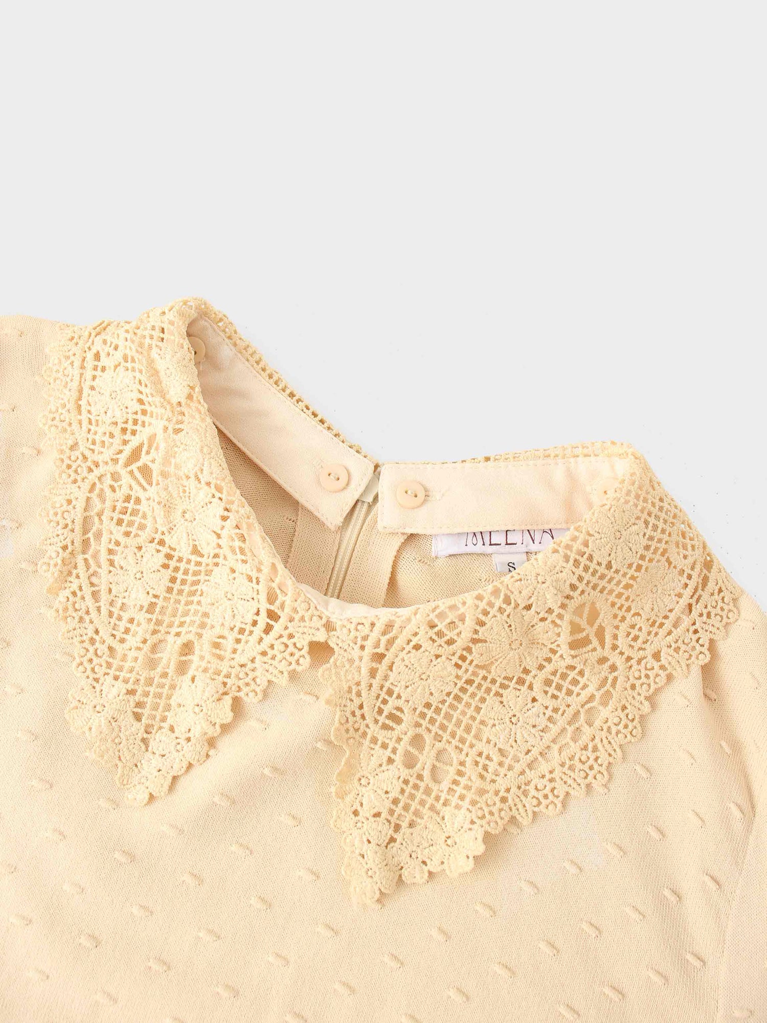 Crew Neck Pebbled Sweater-Bone