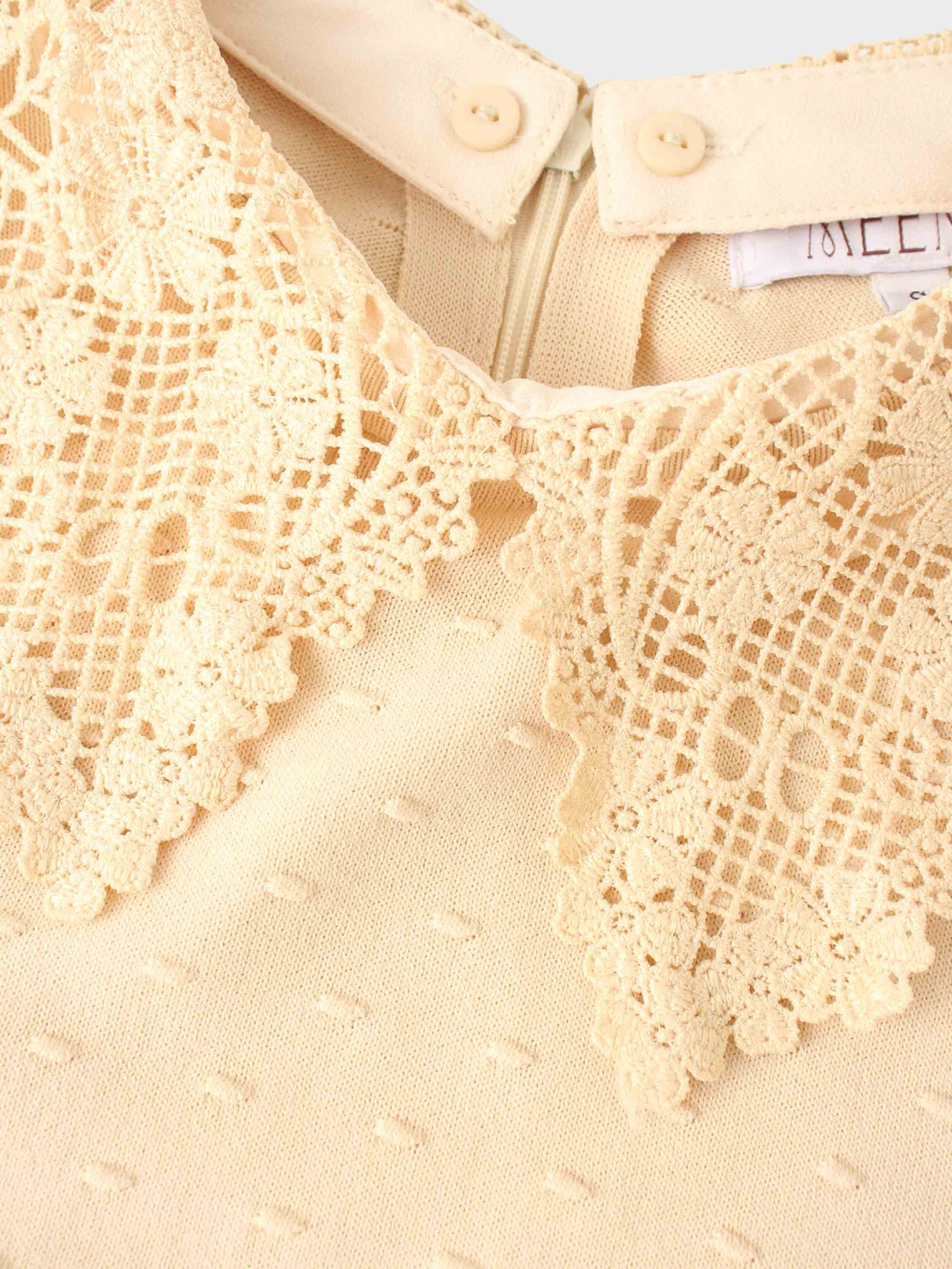 Crew Neck Pebbled Sweater-Bone