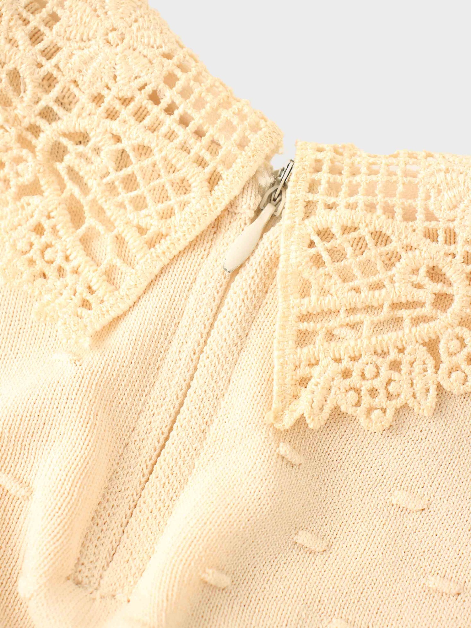 Crew Neck Pebbled Sweater-Bone