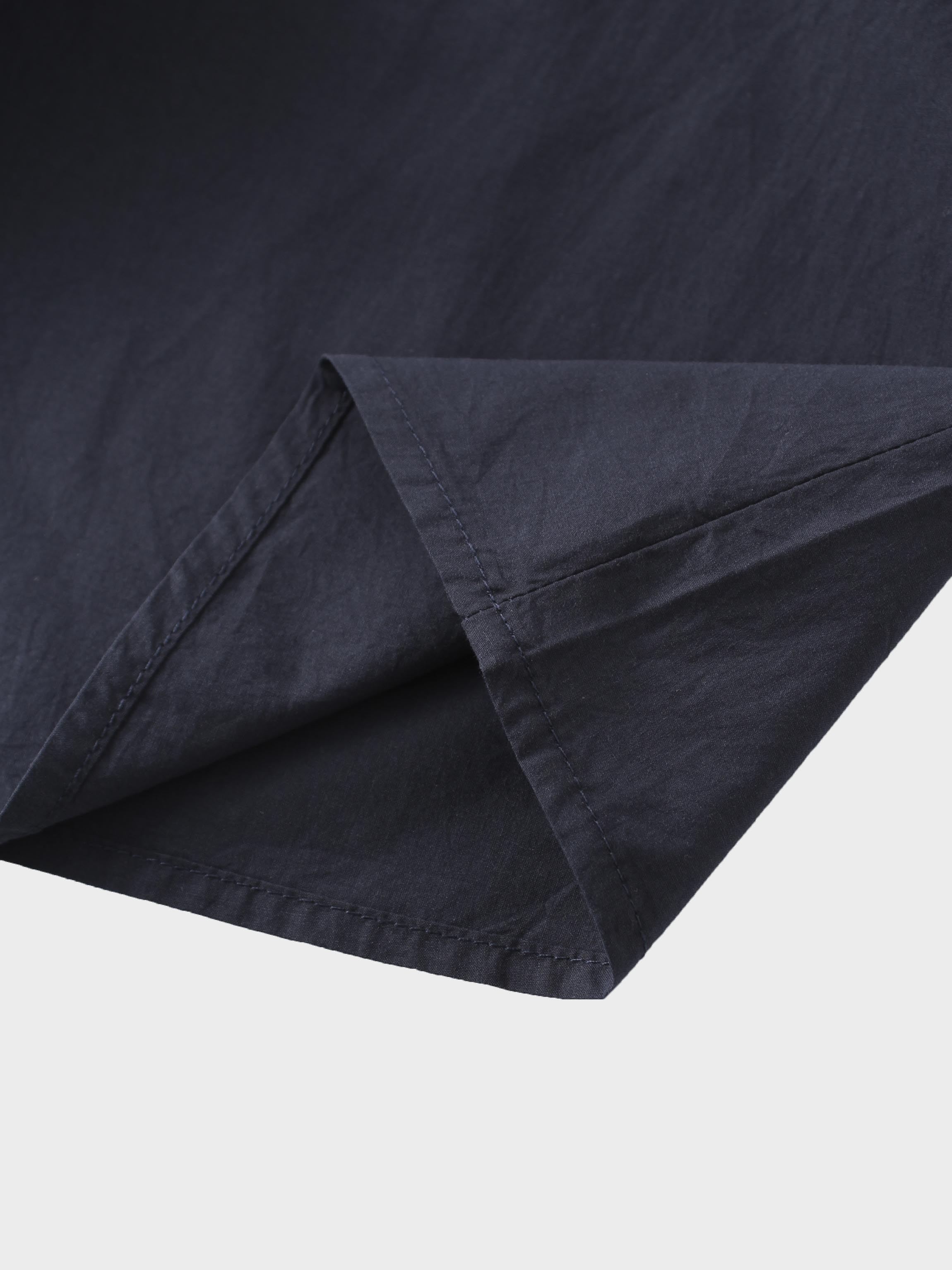 Asymmetrical Ruffle Blouse-Navy