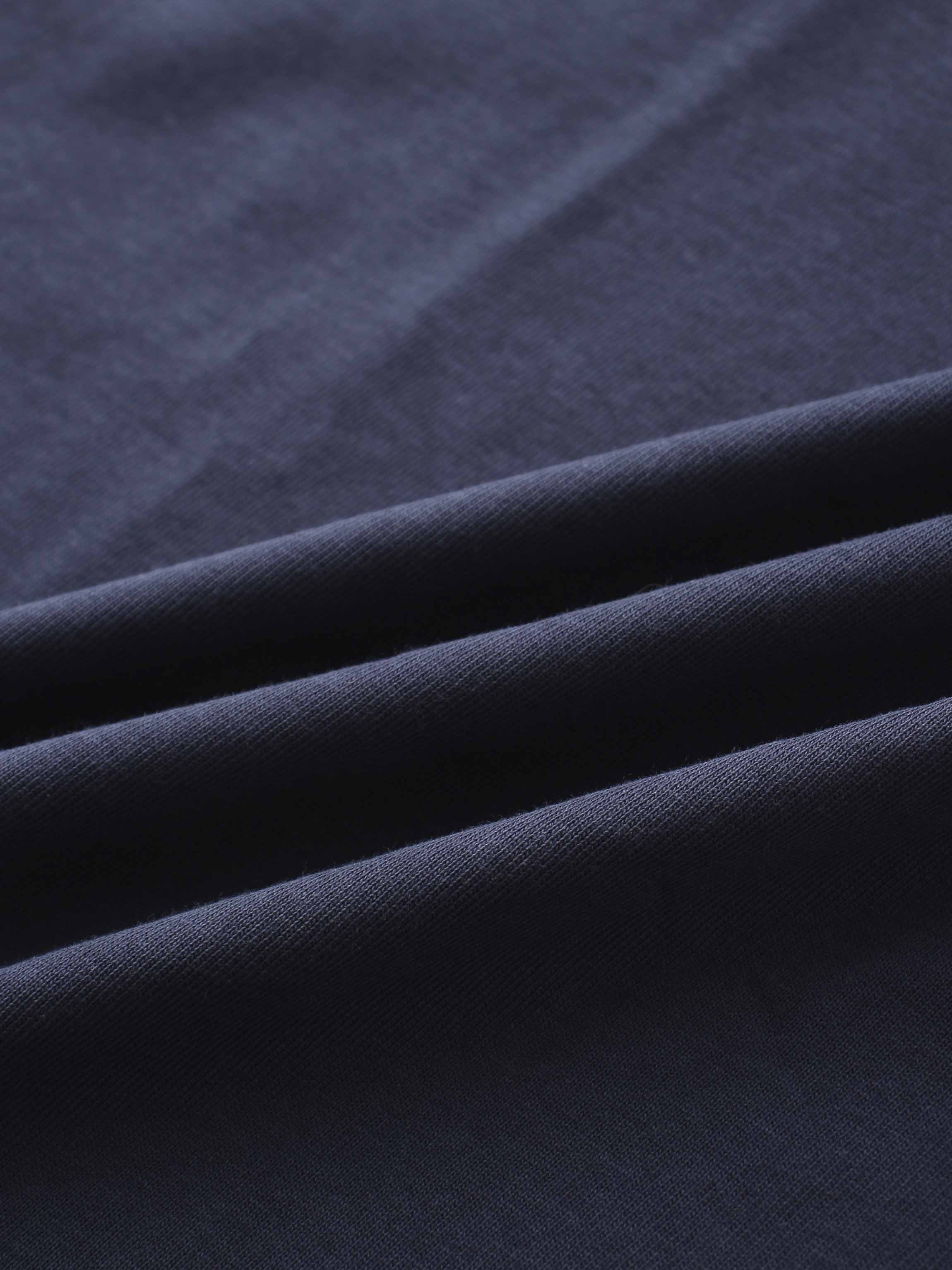 Straight Maxi Drawstring T-Shirt Skirt-Navy