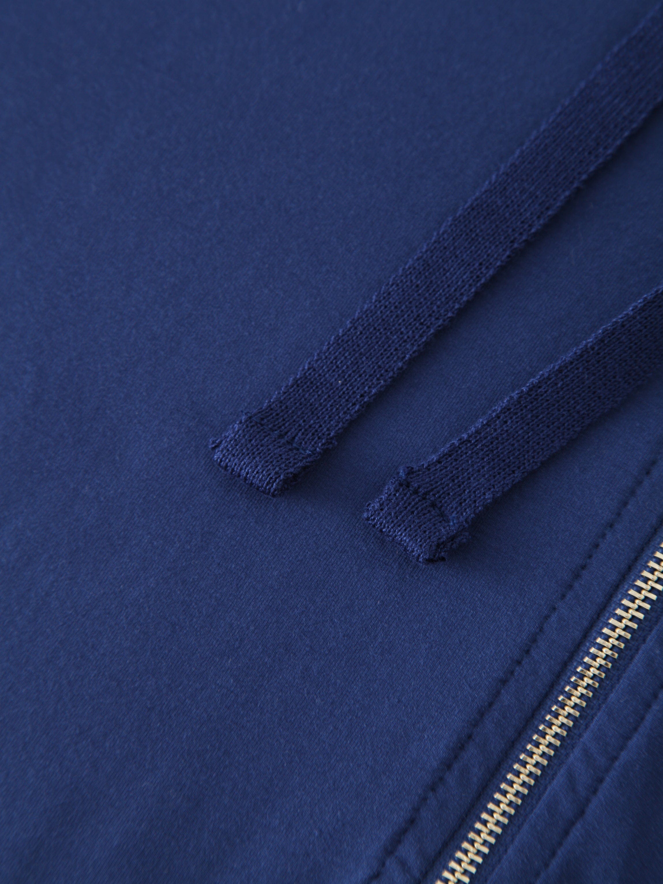 ZIP UP HOODIE-NAVY