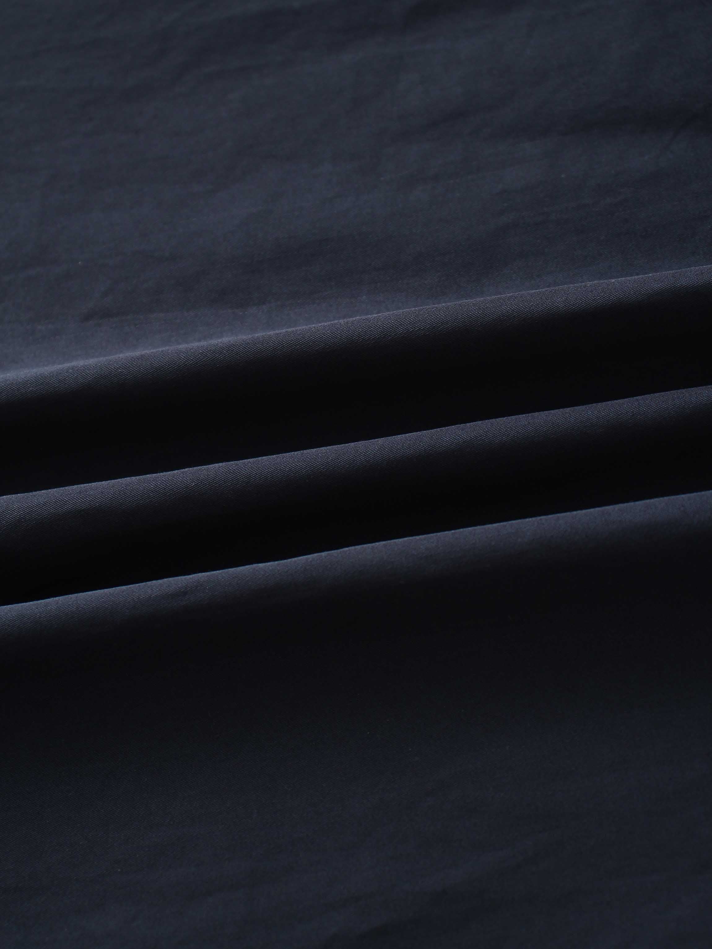 Pleat Front Button Down Dress-Navy