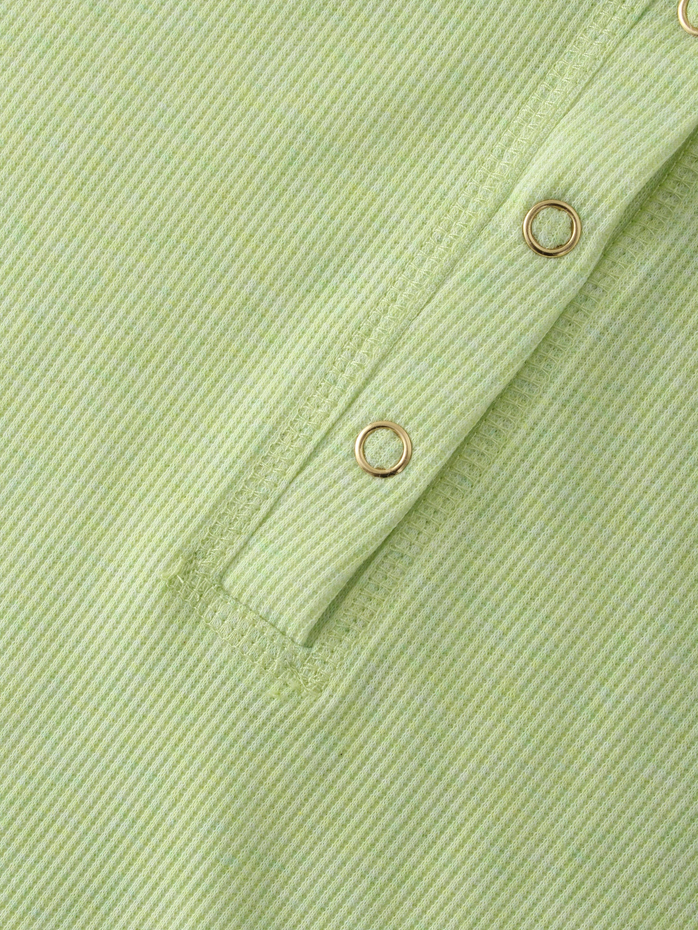 Ribbed Collar T-Shirt-Yellow
