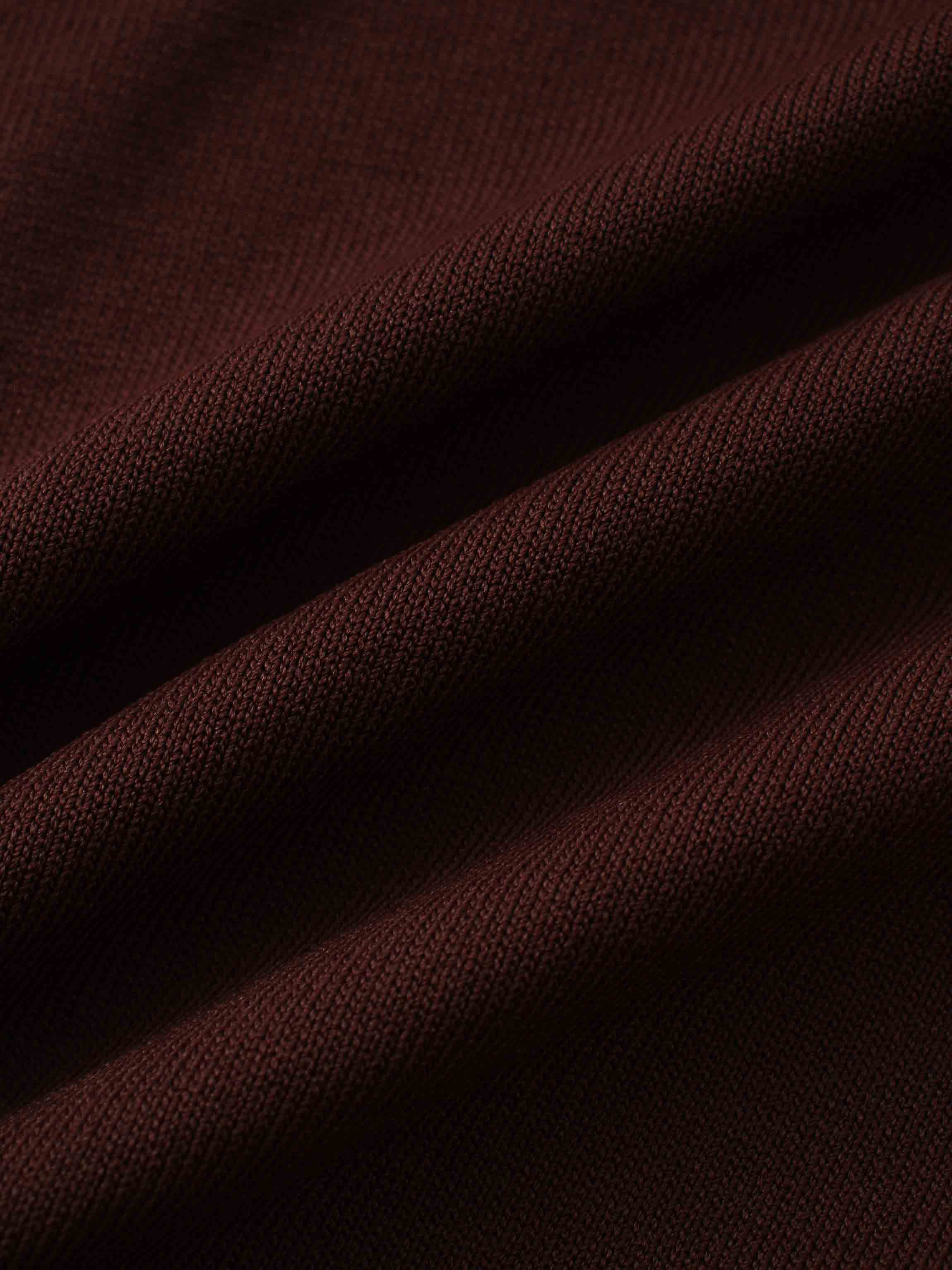 Pearl Button Collar Sweater-Brown/Tan