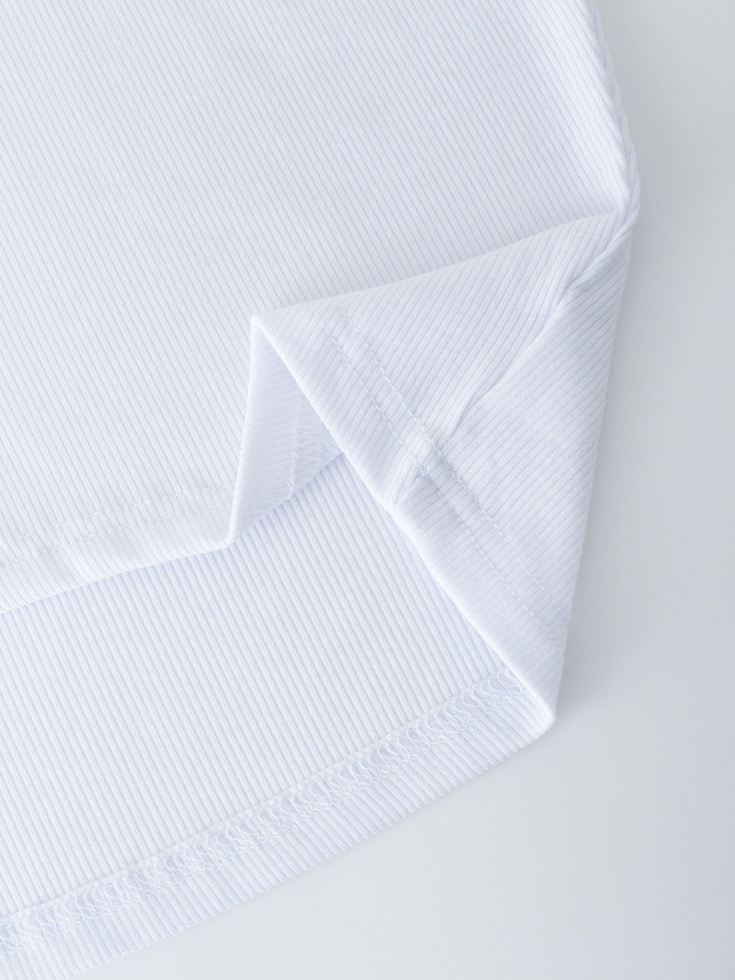 CAMISETA RIB DOLMAN V-BLANCO