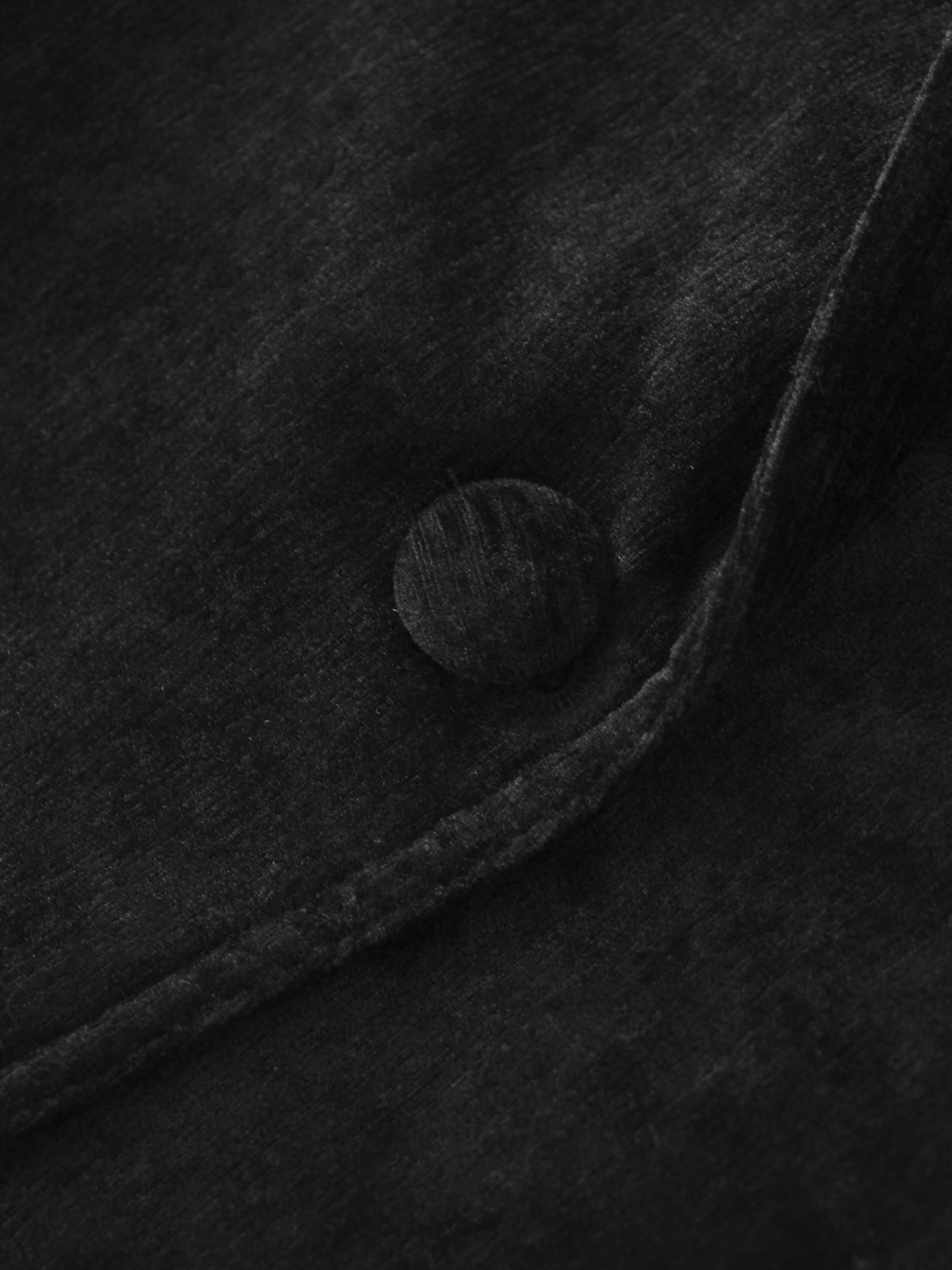 Chenille Blazer-Black