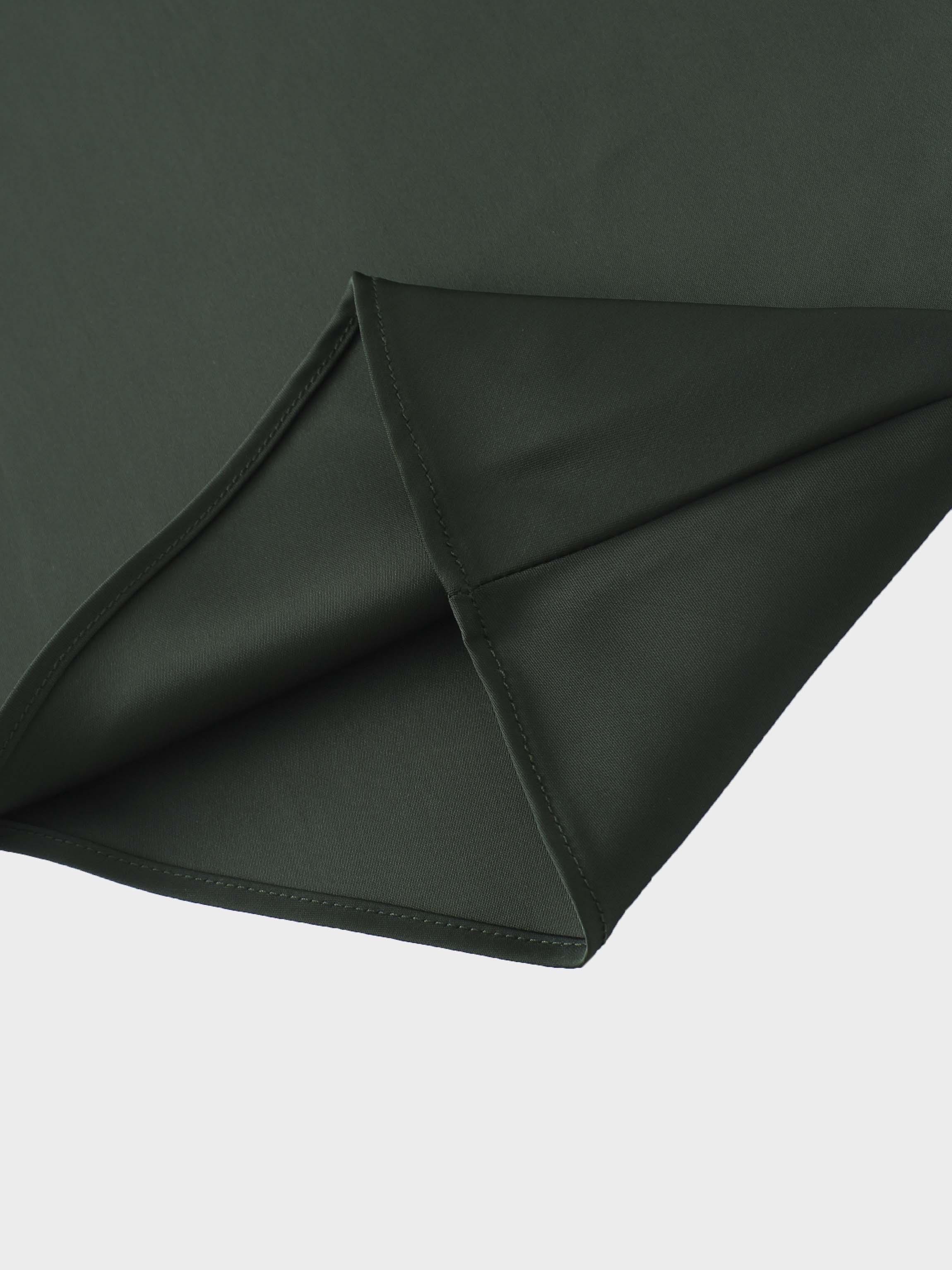 Solid Faux Satin Slip Skirt-Hunter Green