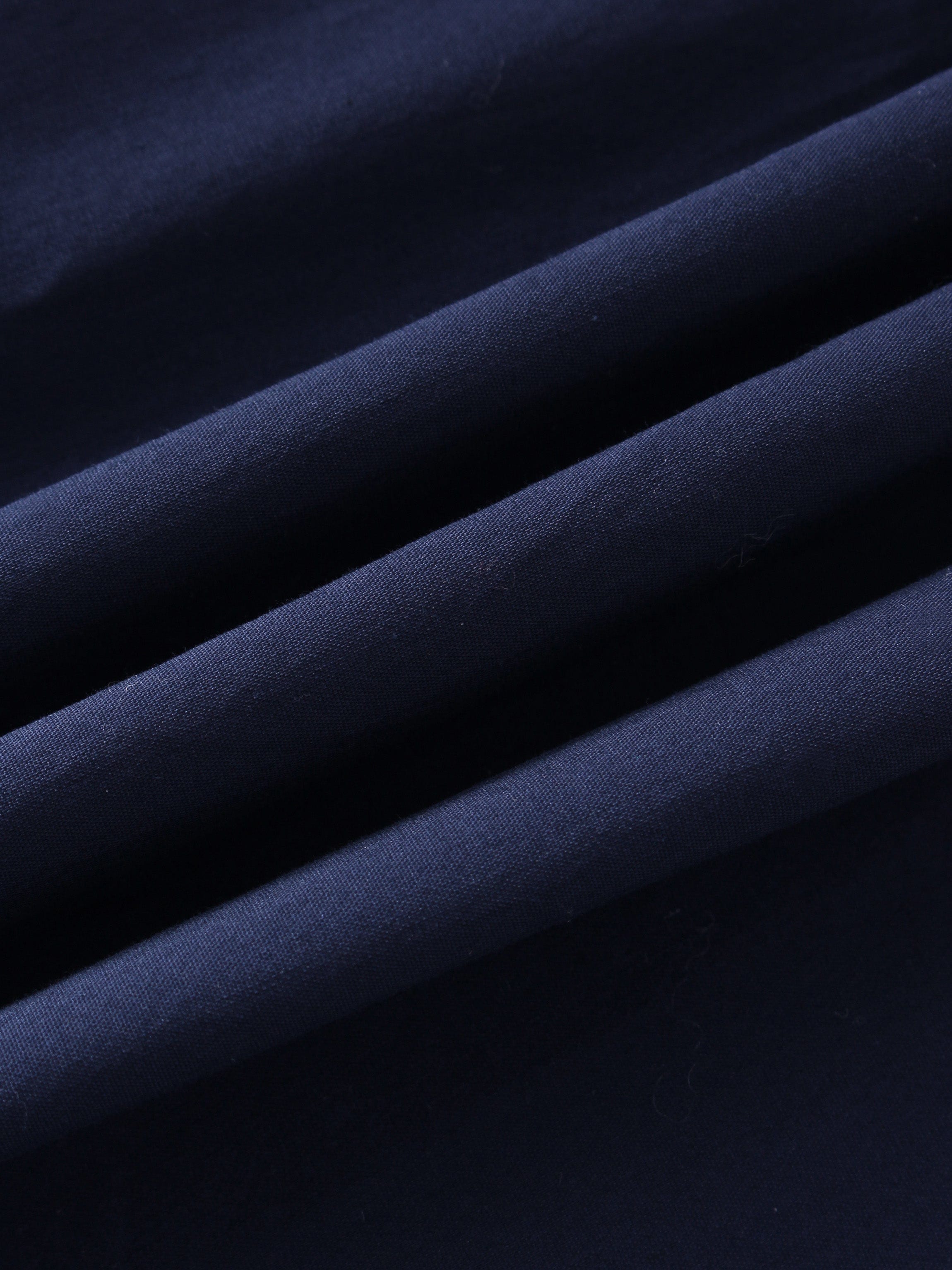 Gathered Waist Skirt-Navy